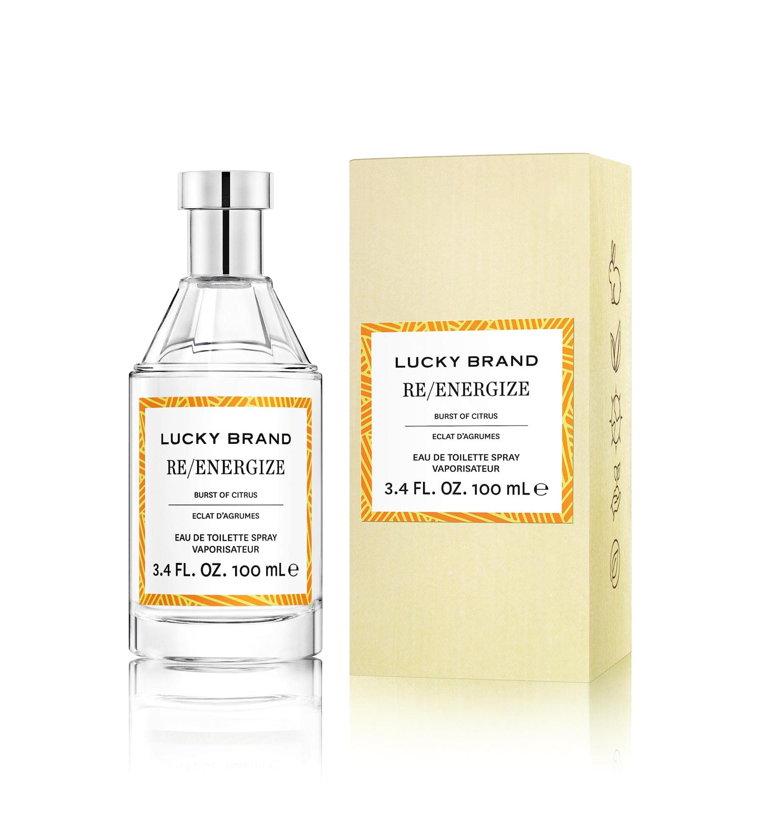 Lucky Brand Re/Energize The New Sustainably-Inspired & Exhilarating Mood-Evoking Unisex Fragrance For Women & Men 3.4 Fl Oz EDT Spray (Pack of 1) Lucky RE/Energize 3.4 Fl Oz (Pack of 1) - Buy Online on GoSupps.com