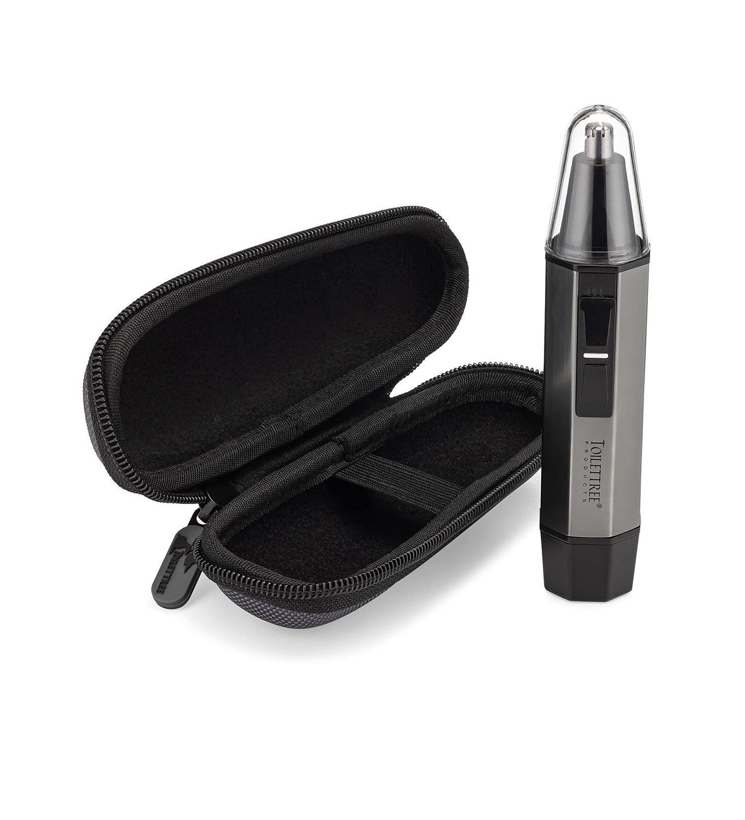 ToiletTree Water Resistant Steel Nose Trimmer with LED Light & Travel Case - Durable Heavy Duty Grooming Tool for Men | Shop Internationally - Buy Online on GoSupps.com