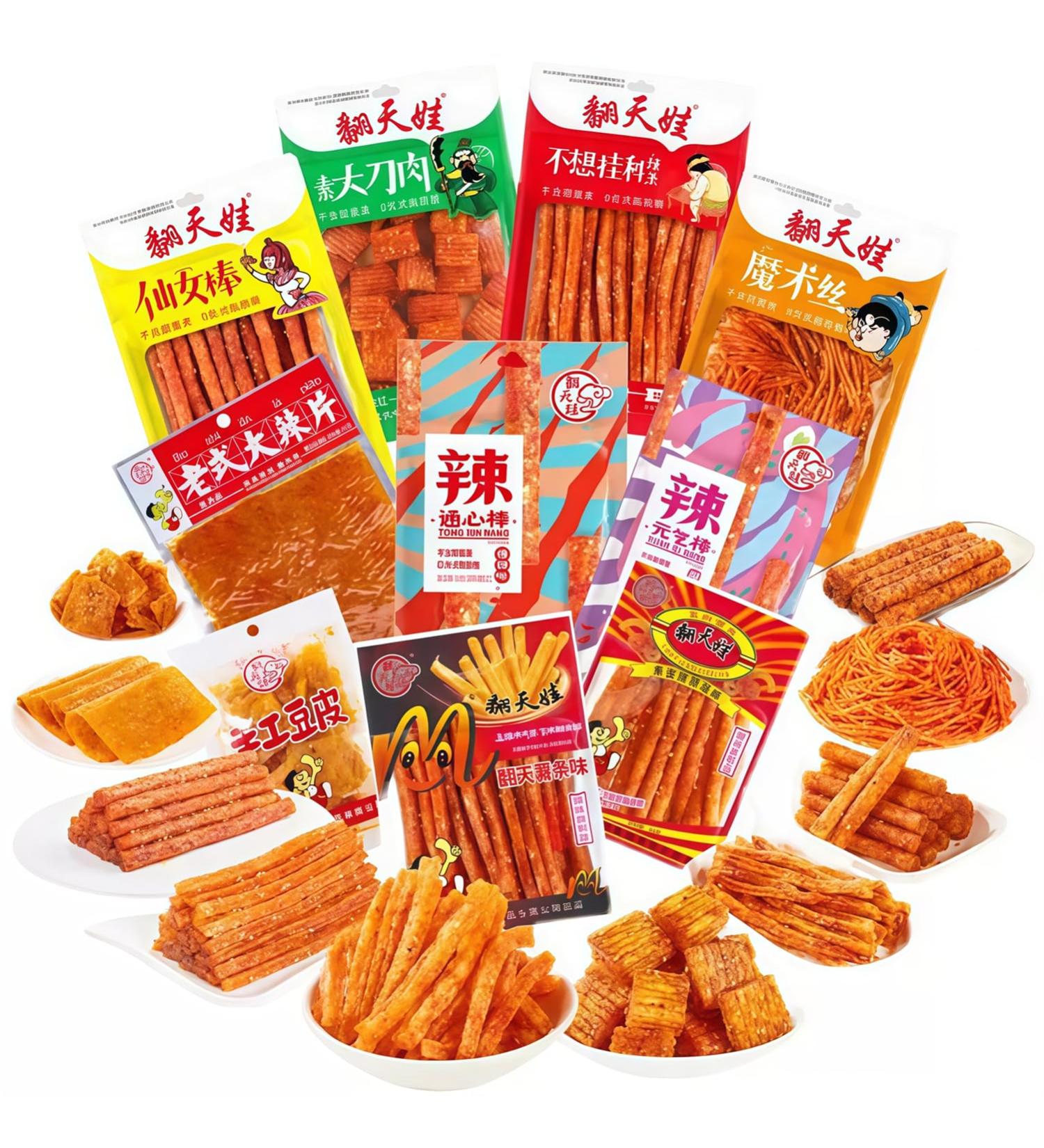 JOIYSVEN - Snacks Chinois pic s Latiao (10 Vari t s Diff rentes) - Sans Gluten pic -Sucr es Et pic es pic es Et Extra- pic es - Aliment Viral TikTok Latio (Tr s pic B - 84 g) - Buy Online on GoSupps.com