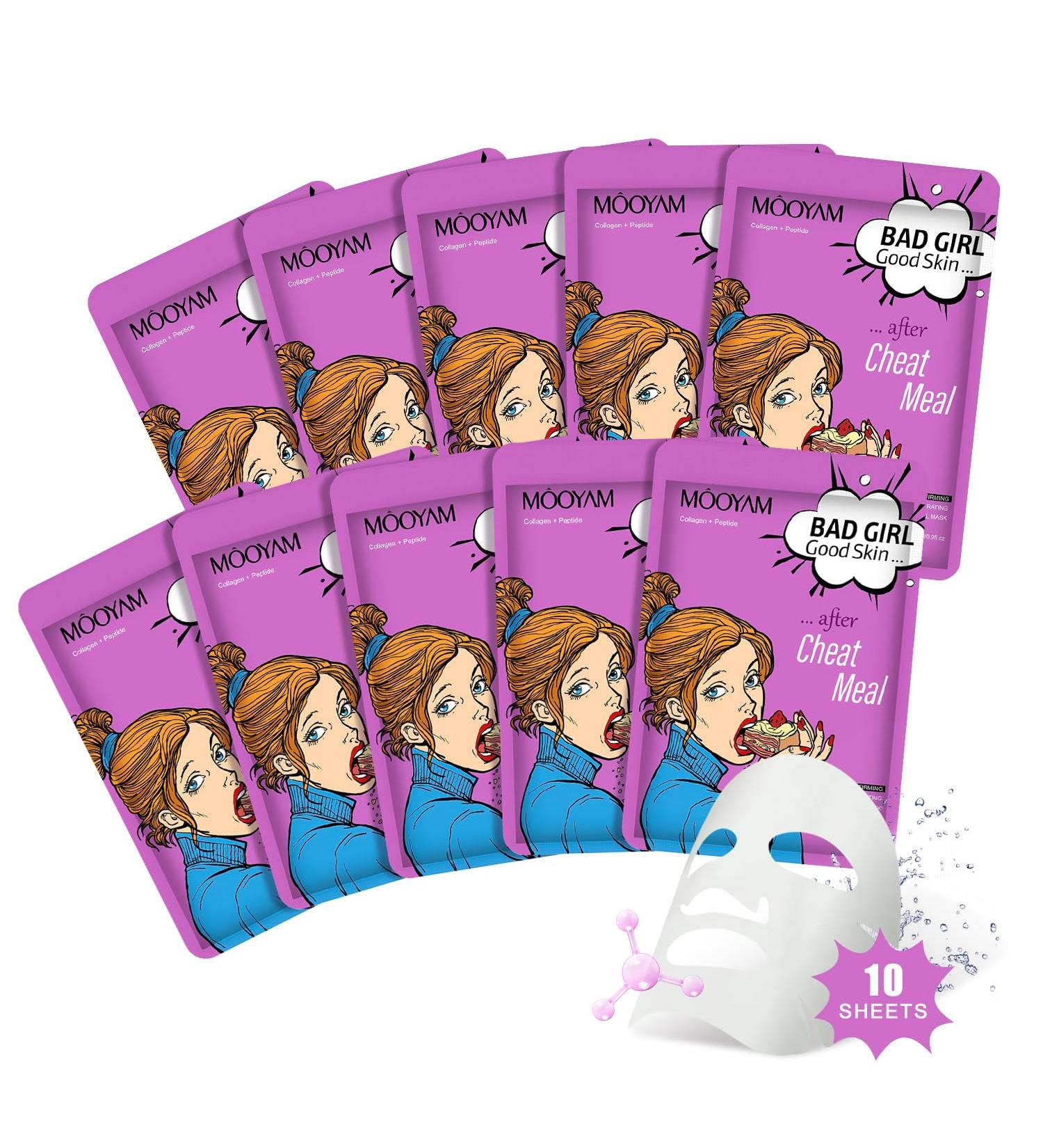Sheet Mask Nourishing Moisturising Hyaluronic Acid Mask Skincare Korea Cosmetics Mask Ingredients For all skin types (Collagen) - Buy Online on GoSupps.com