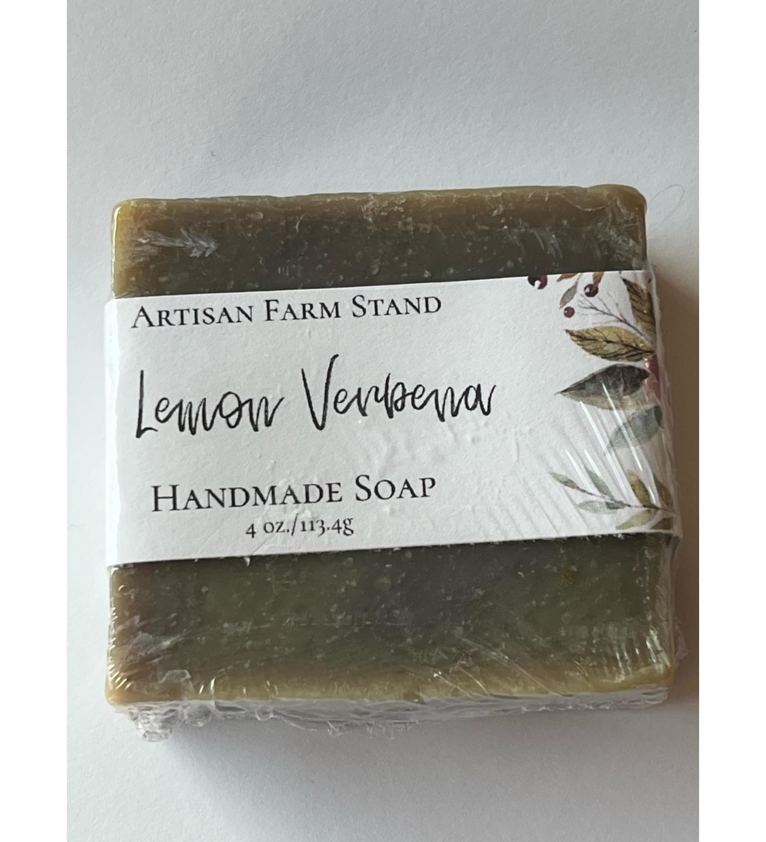 Handmade Lemon Verbena Soap - 4 oz Natural Bars | International Shipping Available - Buy Online on GoSupps.com