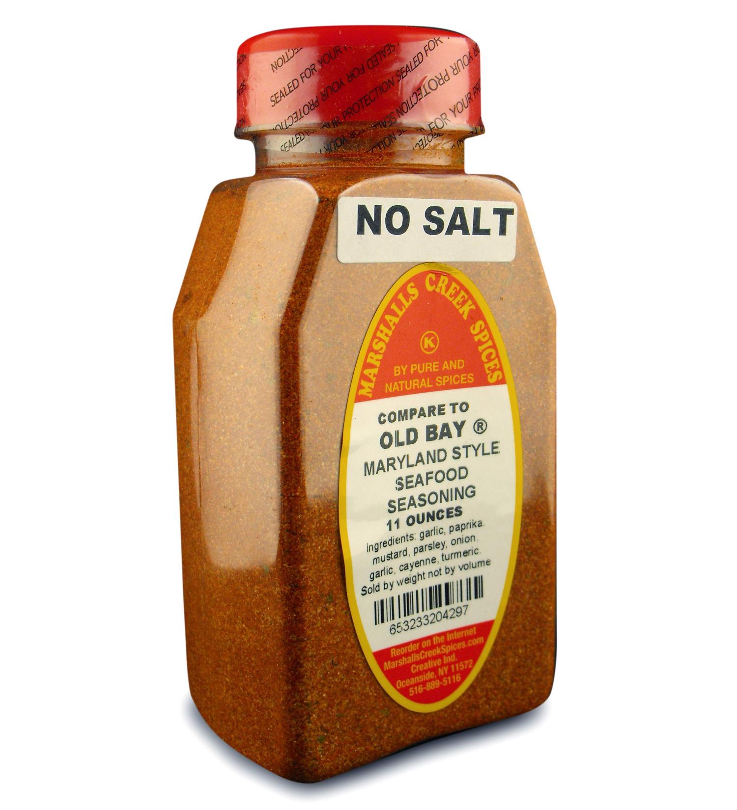 Marshalls Creek Spices Kosher No Salt Maryland Style Seafood Seasoning 11 oz - Best Quality Seasoning Blend for Seafood Lovers - Buy Online on GoSupps.com