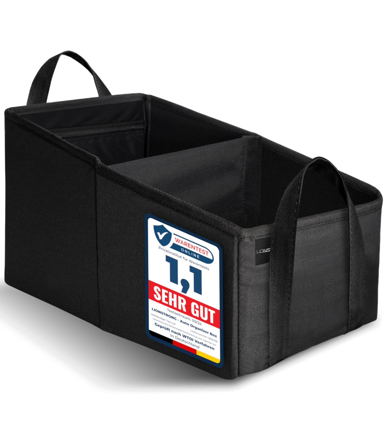 Lionstrong Auto Organizer Box - Universal Water-Repellent Car Storage - Back Seat & Front Passenger Seat Organizer with Large Bags Car Accessories  - Buy Online on GoSupps.com