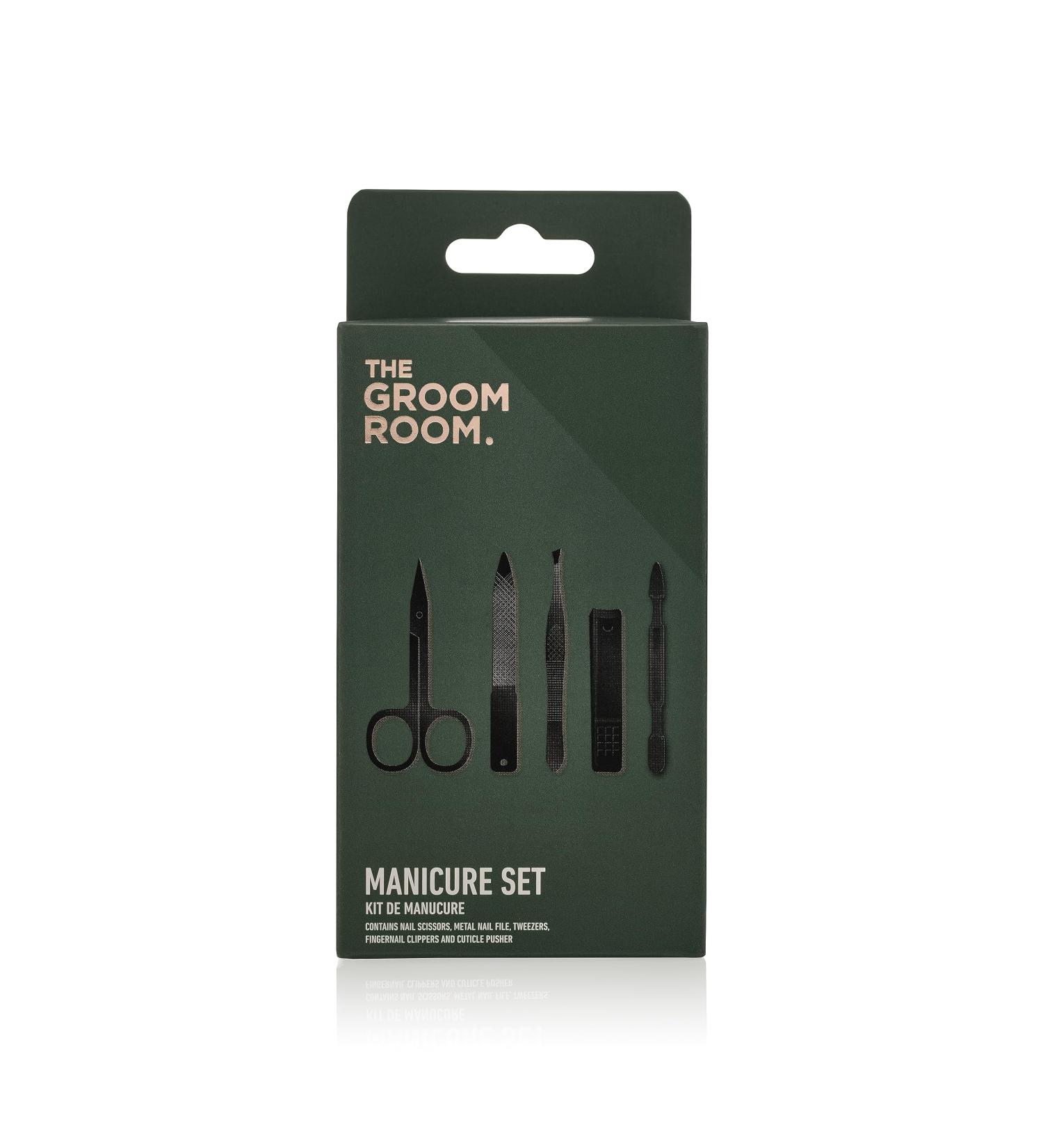 The Groom Room Men's Grooming Manicure Set - for Confident and Refined Appearance