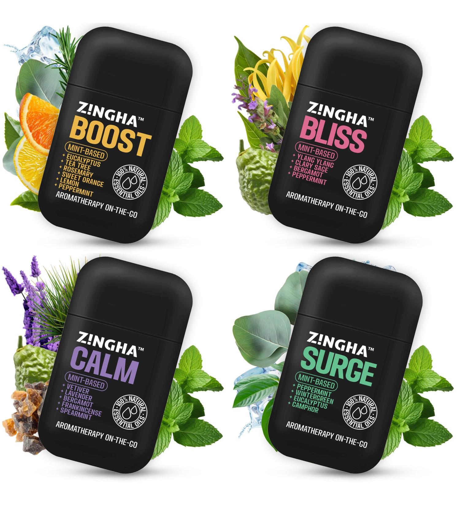 Natural Aromatherapy Dual Nasal Inhaler Stick Uplifting Essential Oil Blend for Refreshing Scents & Daily Clarity | Portable, Travel-Friendly Nasal Stick for Aromatic Enjoyment Essential Oil Mix 4pk - Buy Online on GoSupps.com