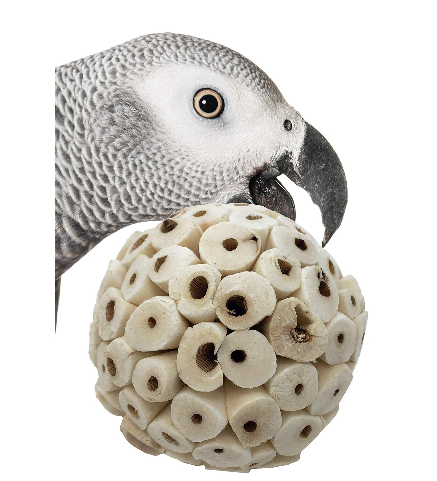 Bonka Bird Toys Sola Atta Balls - Organic Foot Beak Chew Toy for Small Pets - Pack of 3 - Buy Online on GoSupps.com