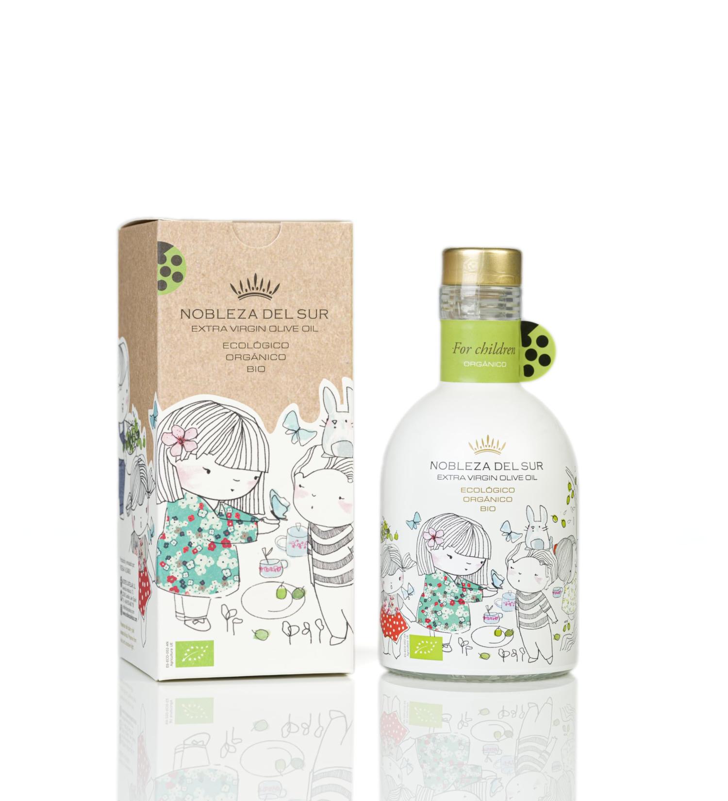 Nobleza Del Sur ChildrenBaby Organic Olive Oil Extra Virgin Olive Oil 250ml Organic & Mild in Taste Healthy for Babies and Children - Buy Online on GoSupps.com