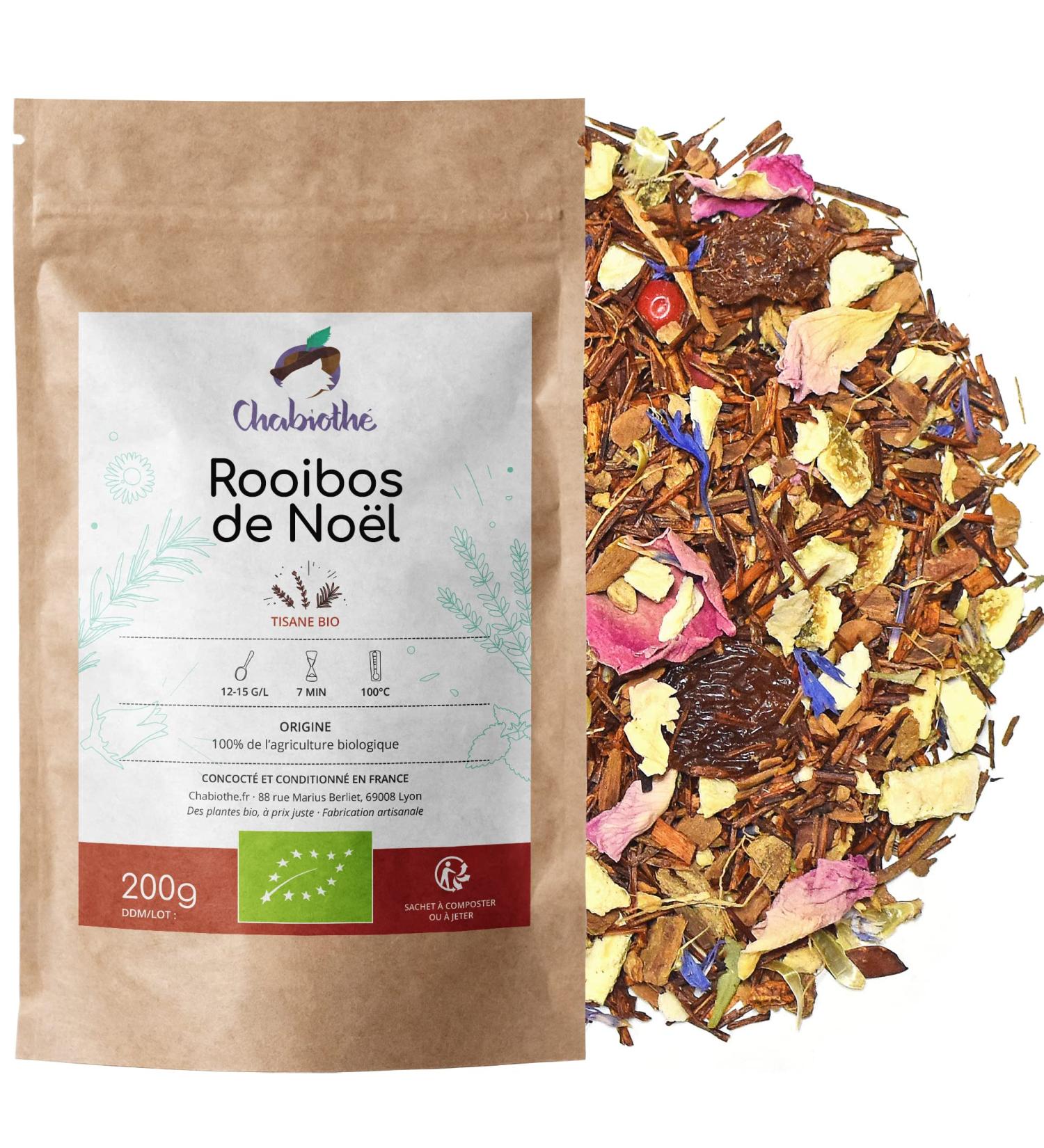 Chabioth - Rooibos de No l Bio 200g - infusion et tisane de No l avec cannelle orange gingembre... - Buy Online on GoSupps.com