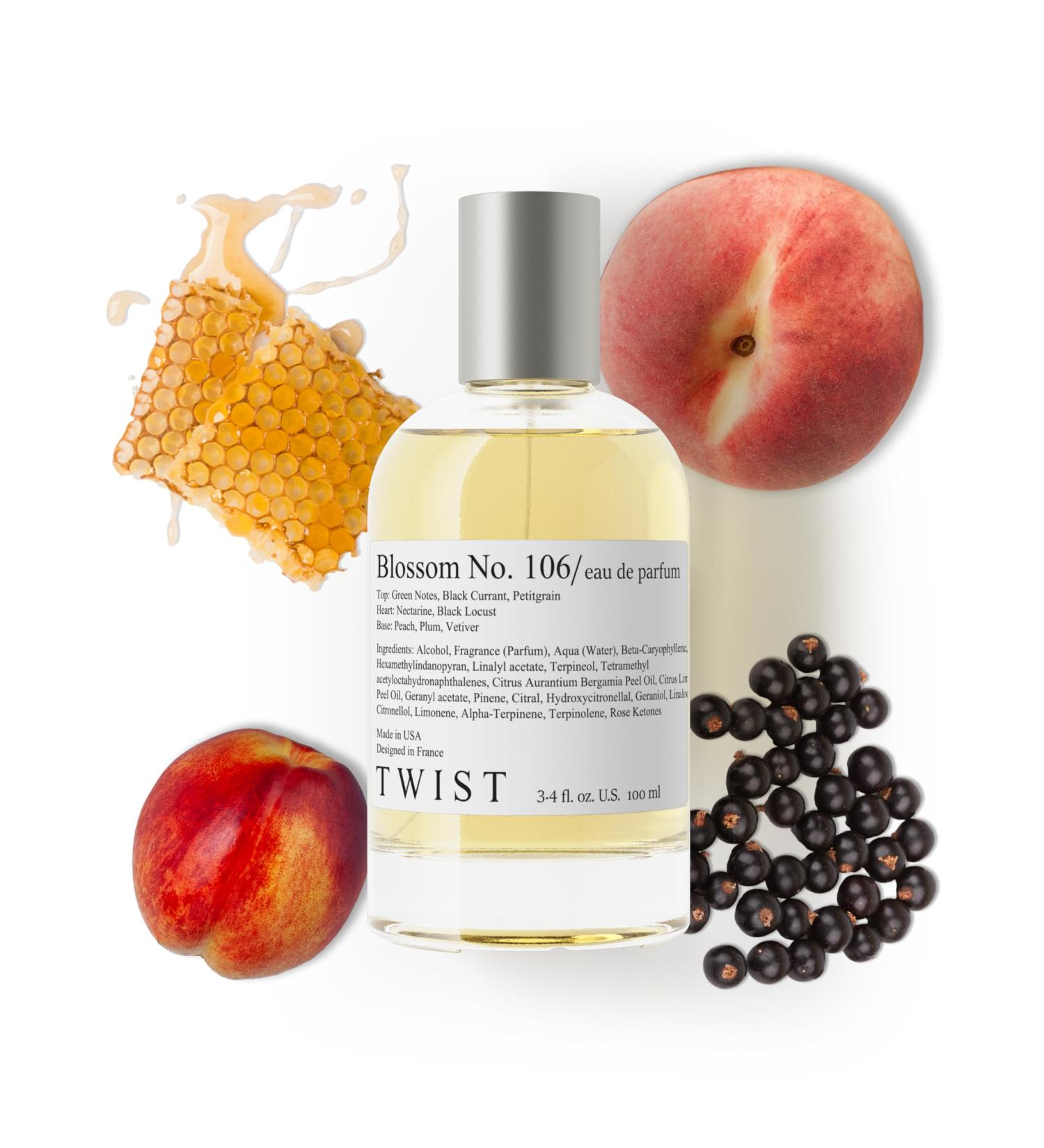 Twist Blossom No.106 - Eau De Parfum Inspired by J. Malone's Nectarine Blossom & Honey Cologne Long-Lasting Perfume For Women & Men Paraben Free Vegan Unisex Fragrance - 100 ml | 3.4 fl. oz. Blossom No. 106 - Inspired by Nectarine & Honey 3.4 Fl Oz (Pack  - Buy Online on GoSupps.com