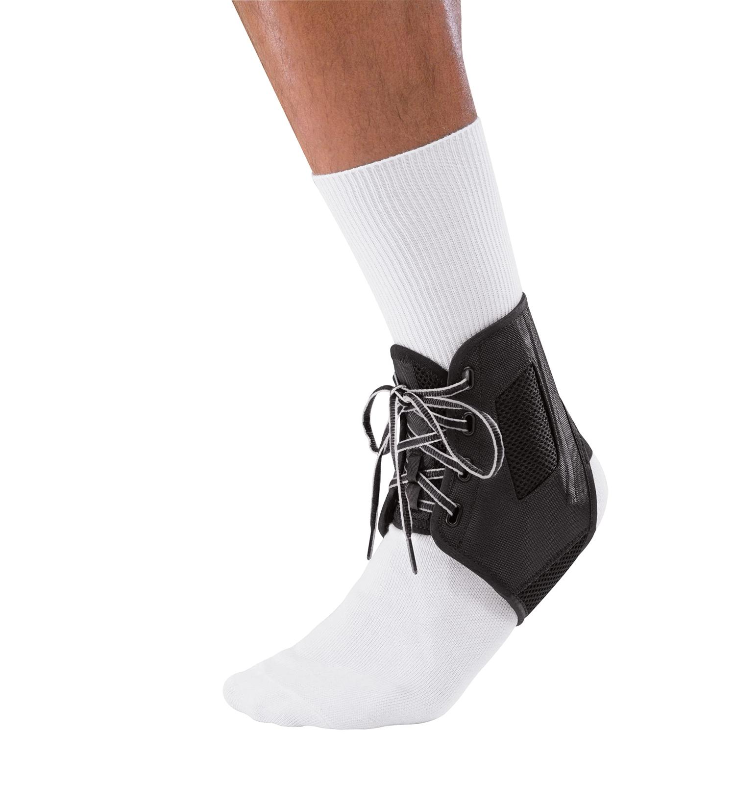 Mueller Sports Medicine AFT3 Ankle Brace for Men and Women - Ideal for Running, Basketball, Volleyball - Black, Medium - 1 Pack - Buy Online on GoSupps.com
