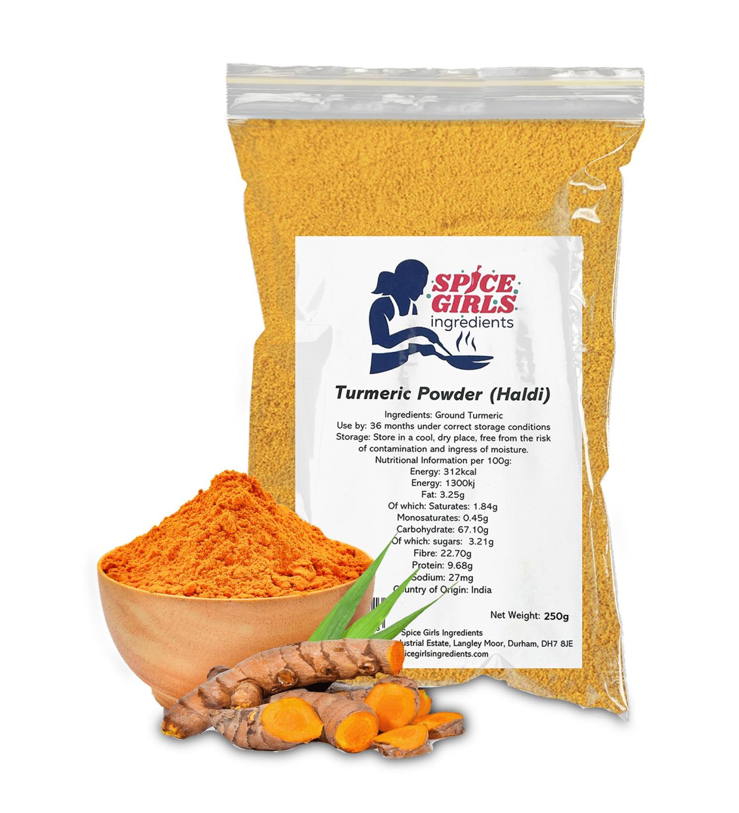 Organic Turmeric Powder - 250g Resealable Pouch | Premium Indian Spice for Culinary Creations - Buy Online on GoSupps.com