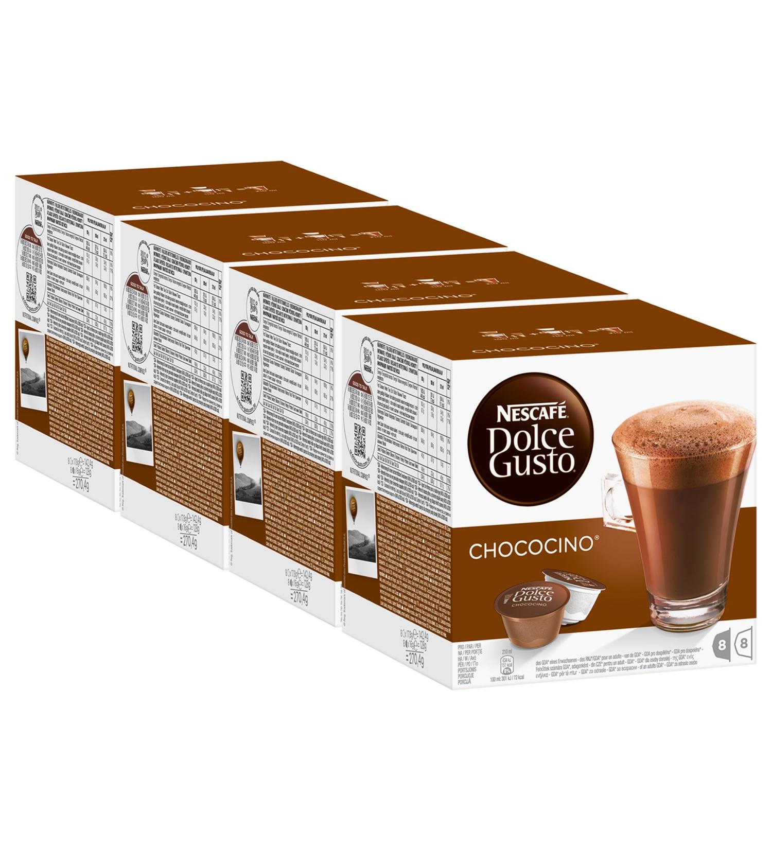 NESCAFE DOLCE GUSTO Nescaf Dolce Gusto Chococino Lot of 4 4 x 16 Capsules (32 portions)