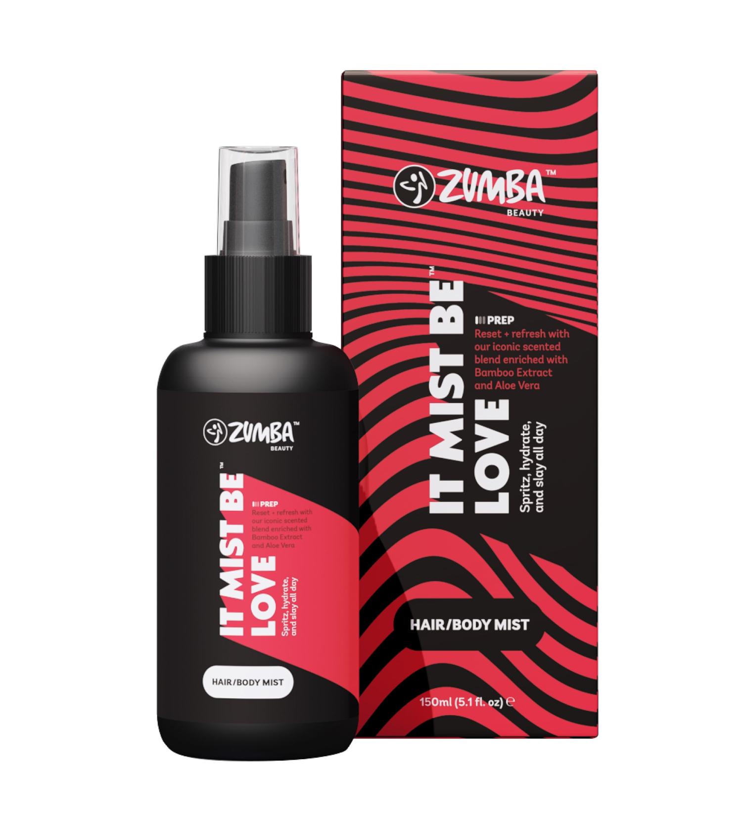 ZUMBA Hair & Body Mist - Post-workout Hair Mist & Body Mist For Women - Refreshing Body Oil Mist & Hair Scented Mist w/Bamboo & Aloe Vera extract 5.1 Fl Oz - Buy Online on GoSupps.com