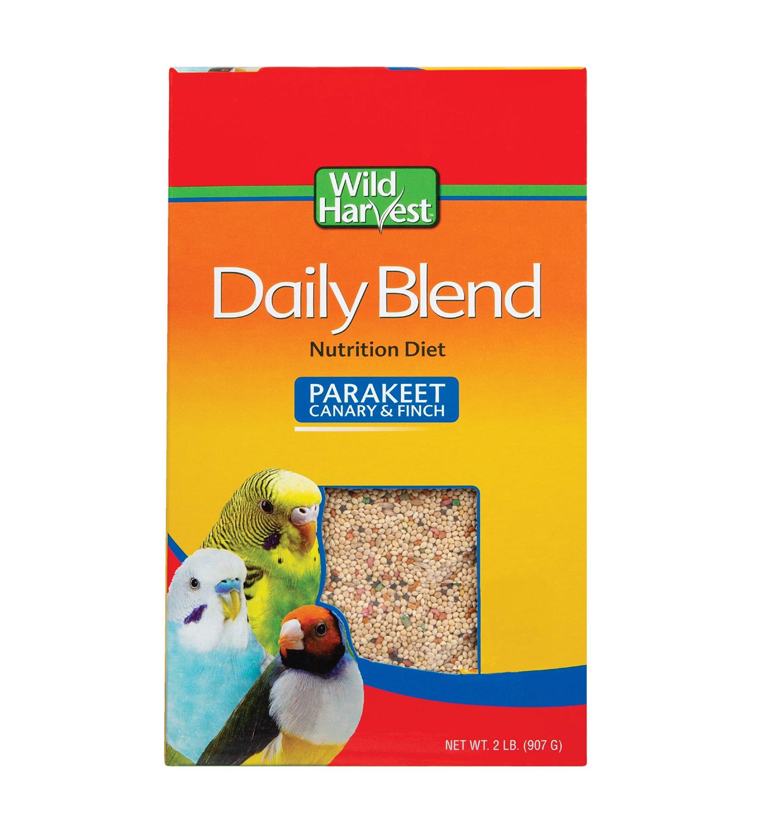 Wild Harvest Daily Blend 2lb - Nutritious Food for Parakeets, Canaries, and Small Birds - Buy Online on GoSupps.com