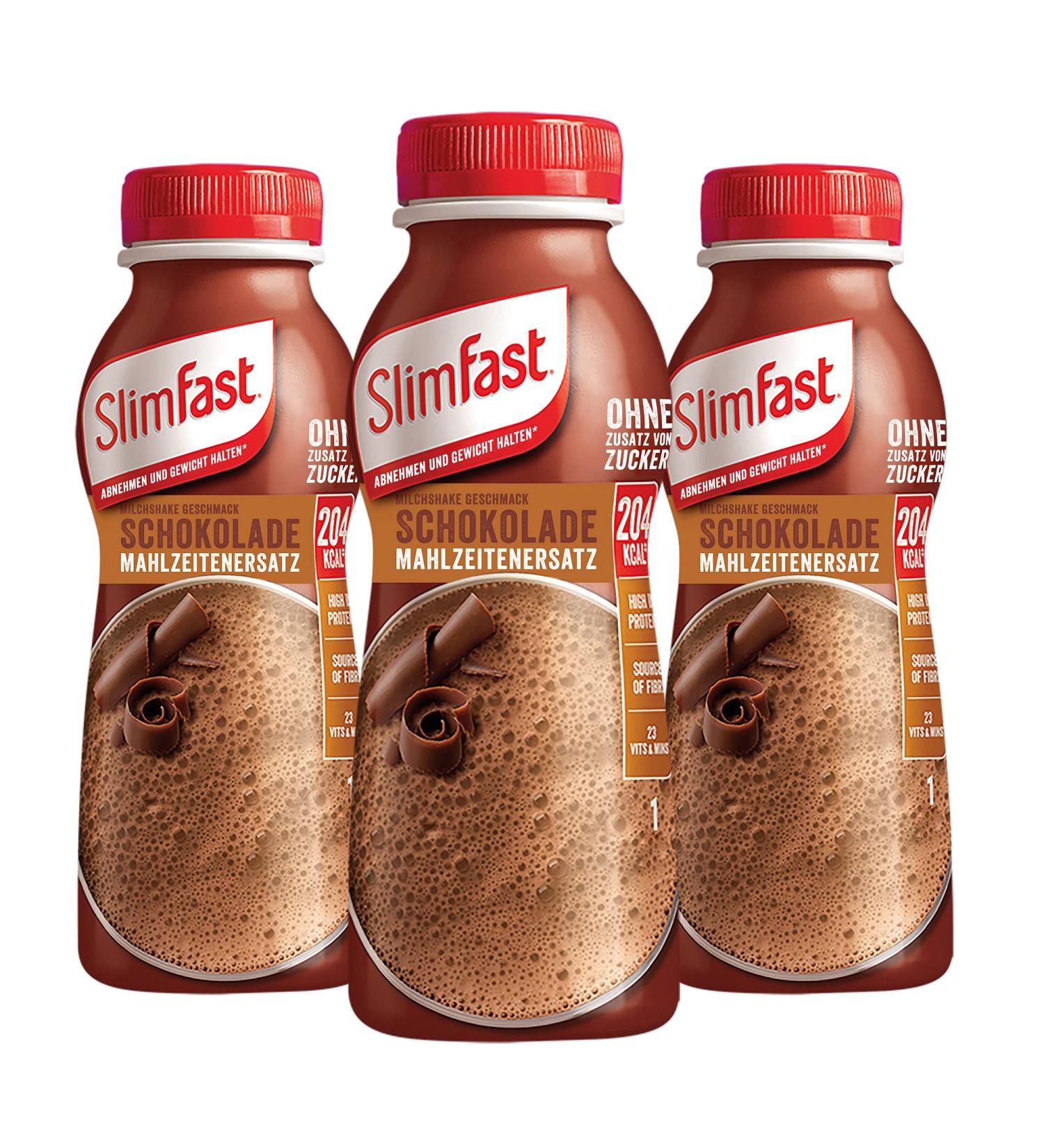  SlimFast SlimFast 3-Pack Ready-to-Drink Chocolate Drinks | High-Protein Reduced-Sugar Ready-to-Drink Drink - Buy Online on GoSupps.com