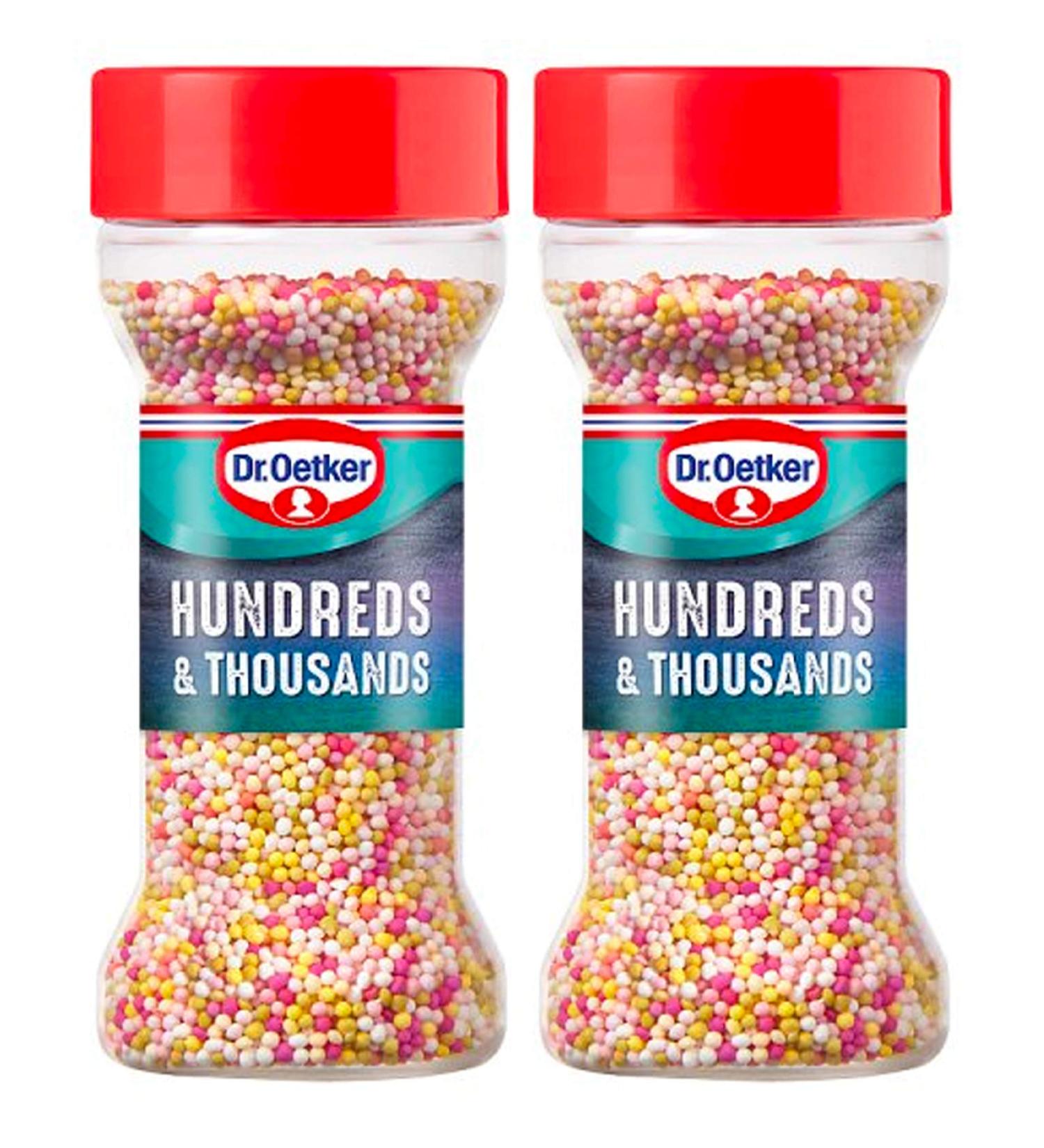 Hundreds Thousands Rainbow Cake Sprinkles Baking 65g x 2