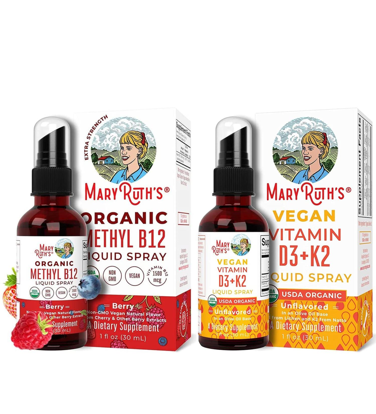 MaryRuth Organics Extra Strength Organic Methyl B12 Liquid Spray - Berry Flavor 1 fl oz - Buy Online on GoSupps.com