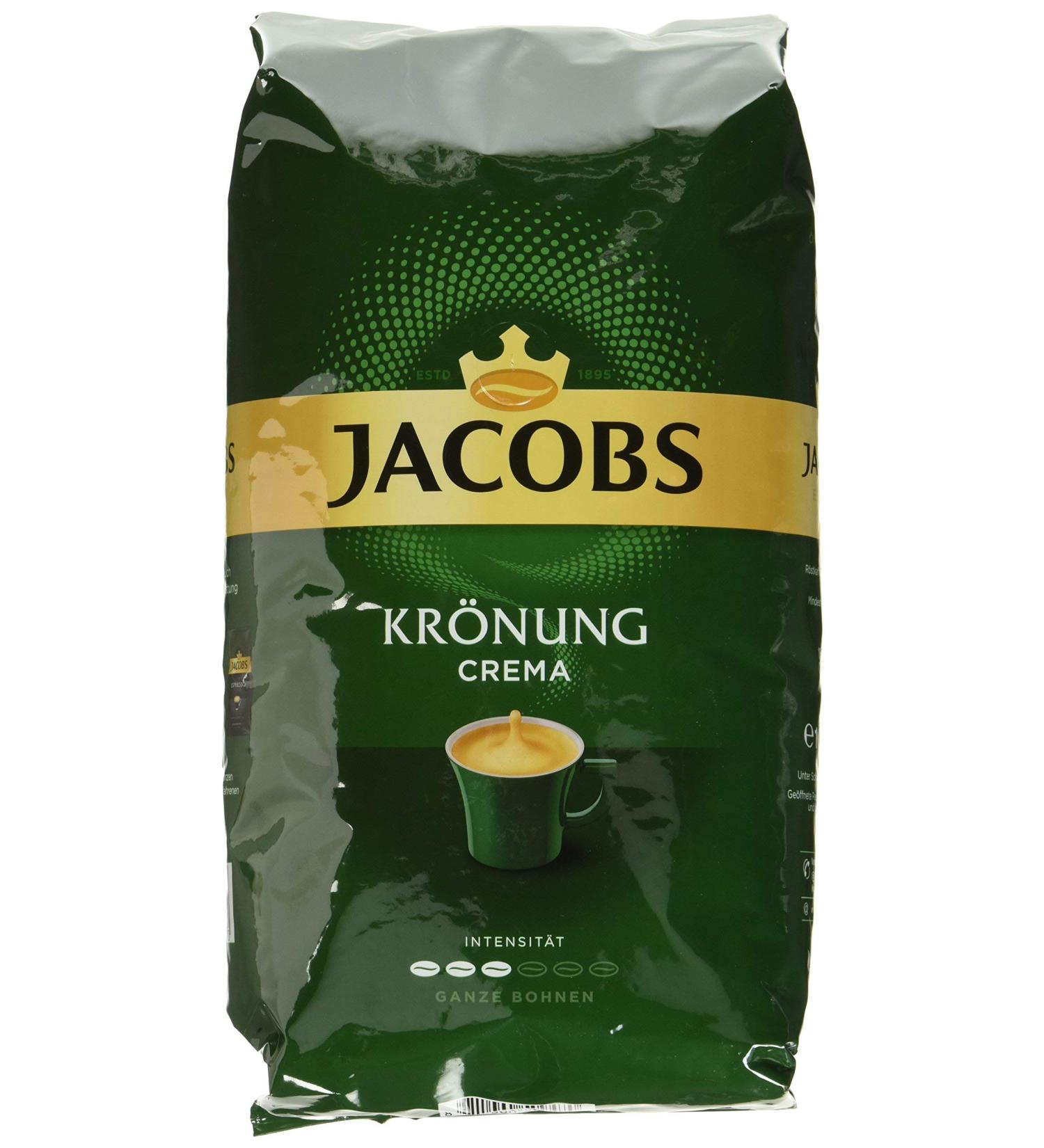 Jacobs Kr nung Caff Crema Grains de 4 (4 x 1000 g) cr me. 1 kg (Lot de 4) - Buy Online on GoSupps.com