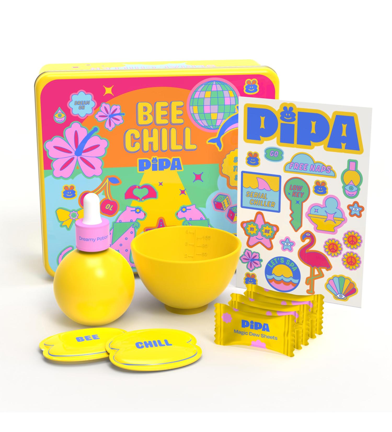 Pipa Skincare Bee Chill Spa Kit | Gentle Essential Self-Care Set for Tweens | Non-Toxic Clean Ingredients Dermatologist & Pediatrician Approved | Galentines Gift for 8 to 12 Girls - Buy Online on GoSupps.com