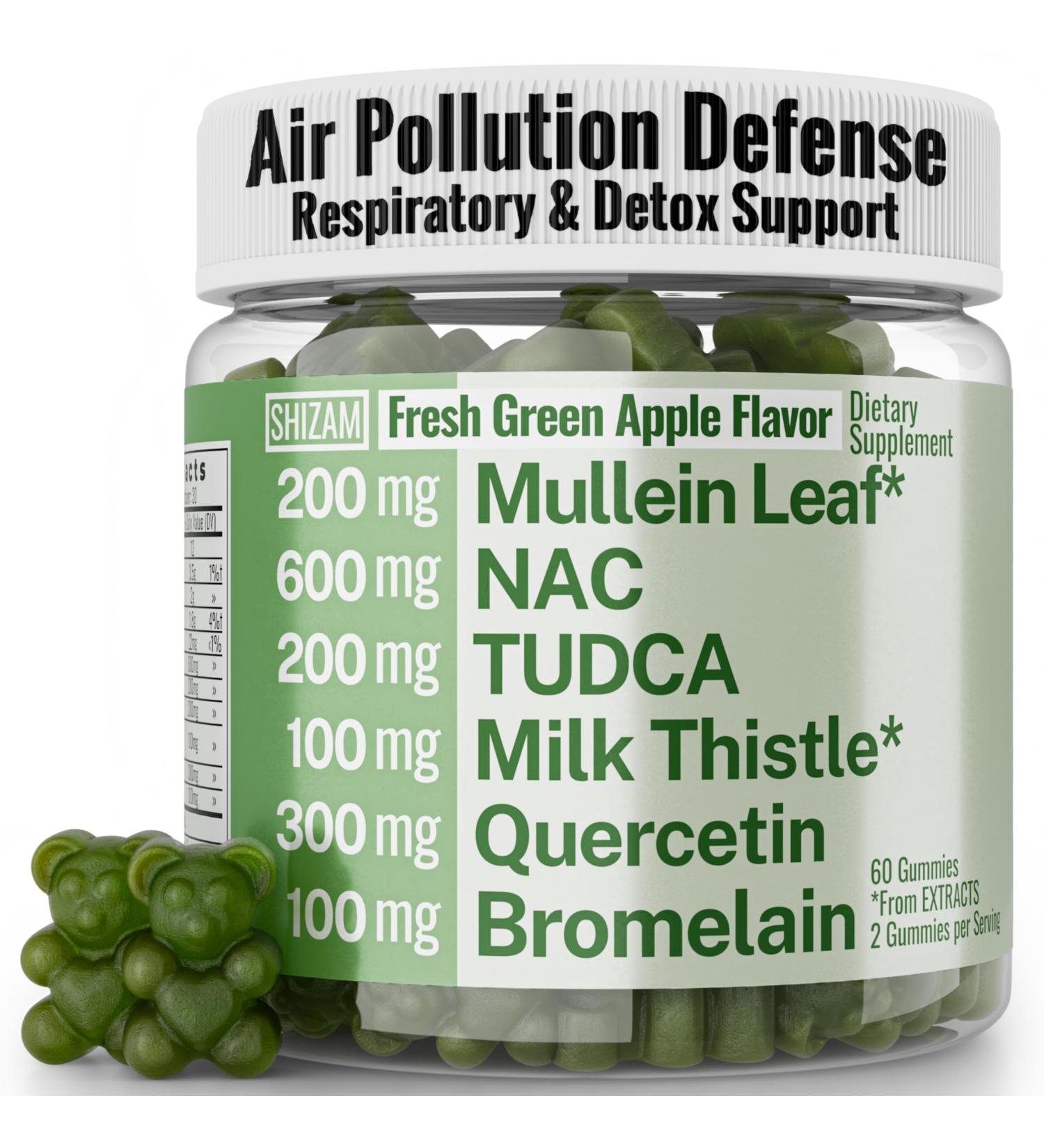 Mullein TUDCA NAC Quercetin with Bromelain Gummies N Acetylcysteine N Acetyl Cysteine N Acetyl L Cysteine Bile Salts Milk Thistle Mullein Leaf Drops & Lozenges Alt Supplement for Lungs 500-mg 600-mg - Buy Online on GoSupps.com