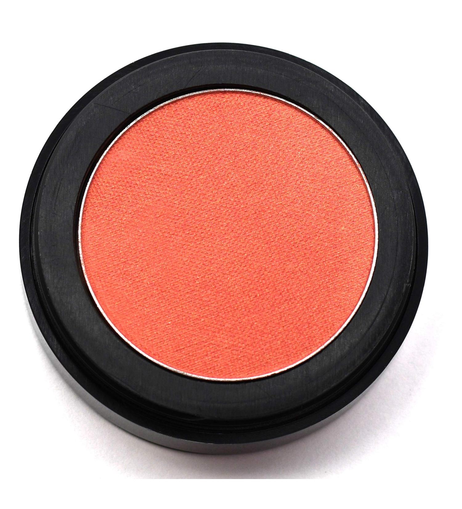 Pure Ziva Dusty Coral Peach Pink Orange Shimmer Eyeshadow Single - Talc, Paraben, and Cruelty Free - Buy Online on GoSupps.com