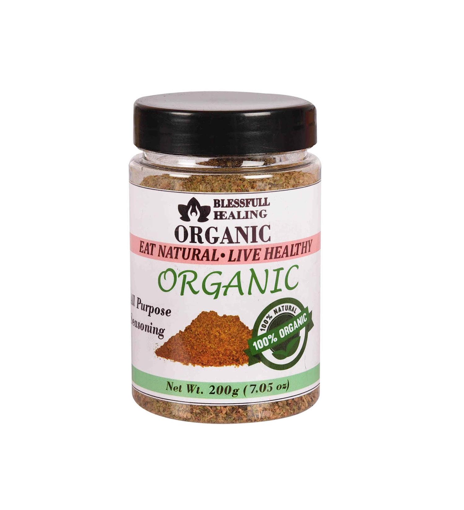Blessfull Healing Organic All Purpose Seasoning 200 Gram Airtight Container (Packing May Vary) 200 Gram 7.05 oz - Buy Online on GoSupps.com