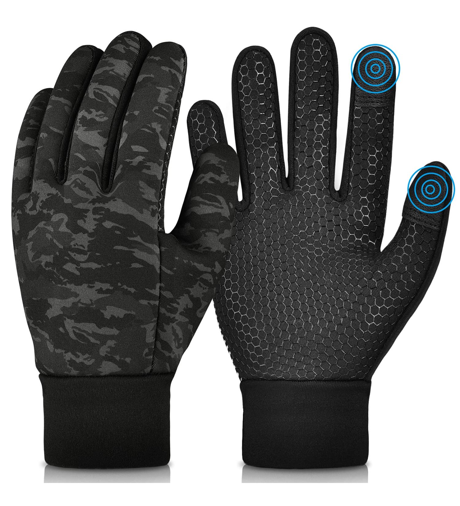 Buy Oopor Winter Gloves for Kids - Touchscreen Anti-Slip Windproof Bicycle Gloves for Ages 4-12 | Camouflage Design for Outdoor Sports - Buy Online on GoSupps.com