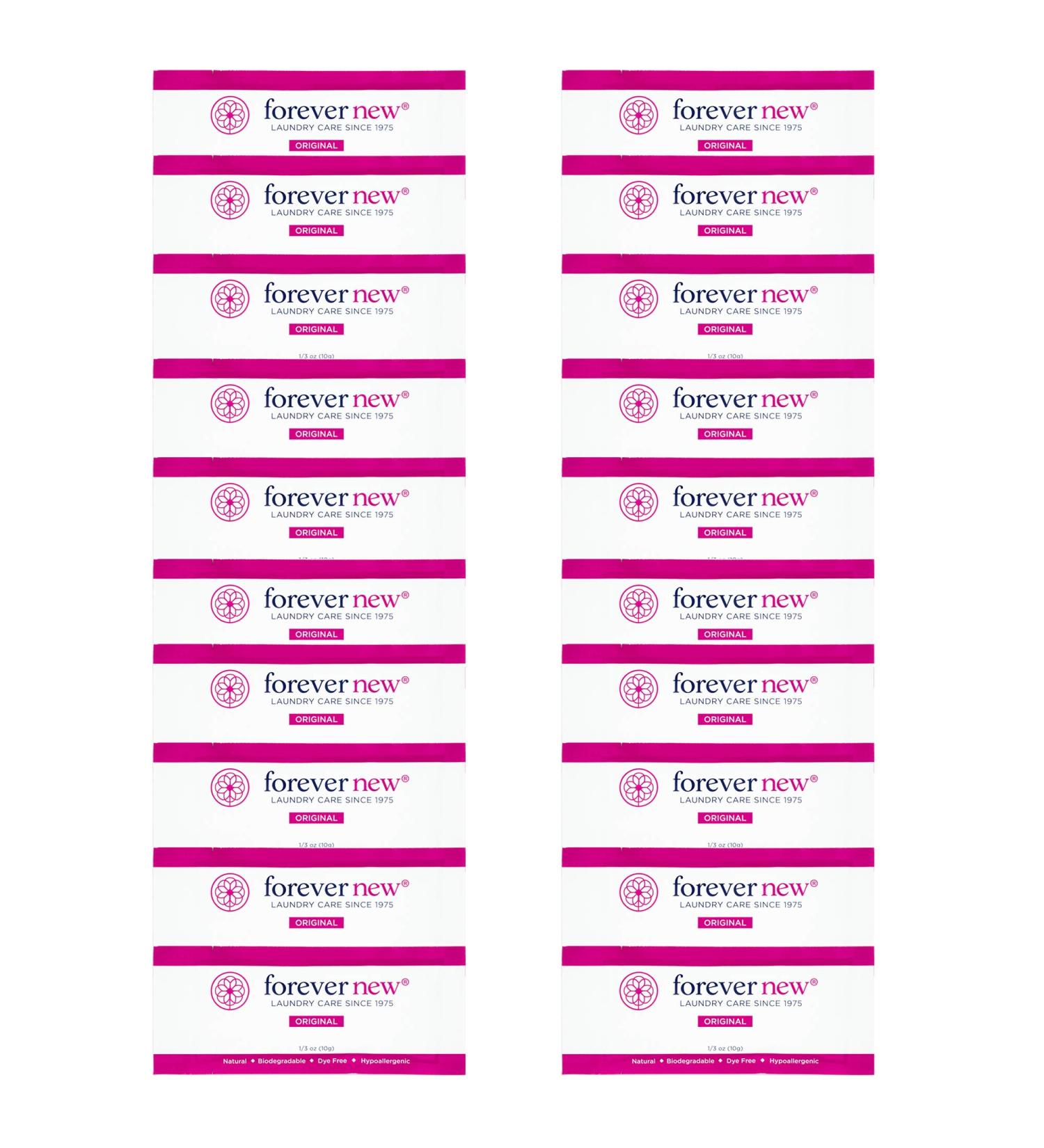 Forever New Liquid Travel Laundry Detergent - 20 Packs, Natural Fabric Care, Scented for 20 Loads - Buy Online on GoSupps.com