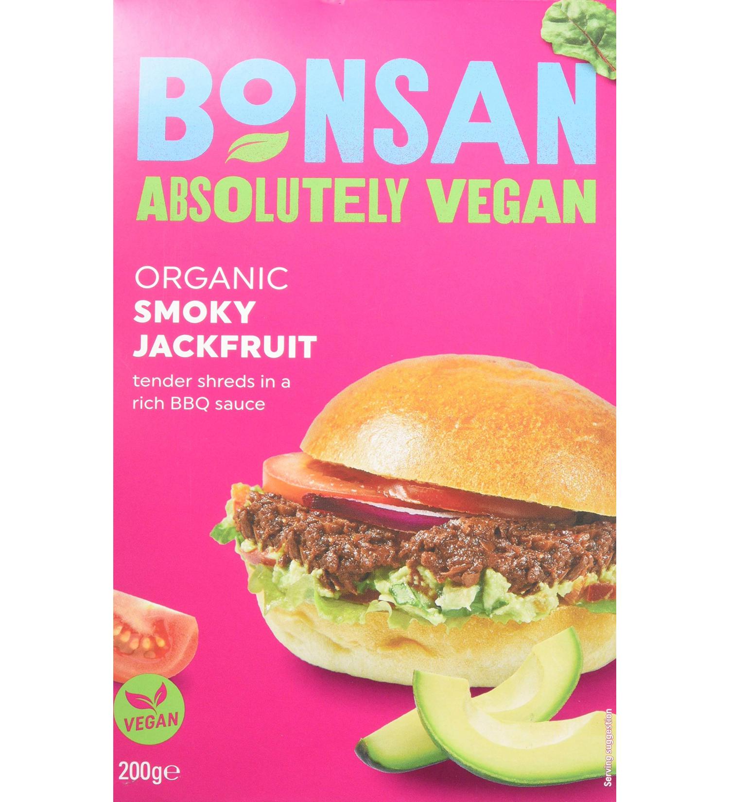 Bonsan Organic Vegan Smoky Jackfruit Shreds 200 g - Buy Online on GoSupps.com