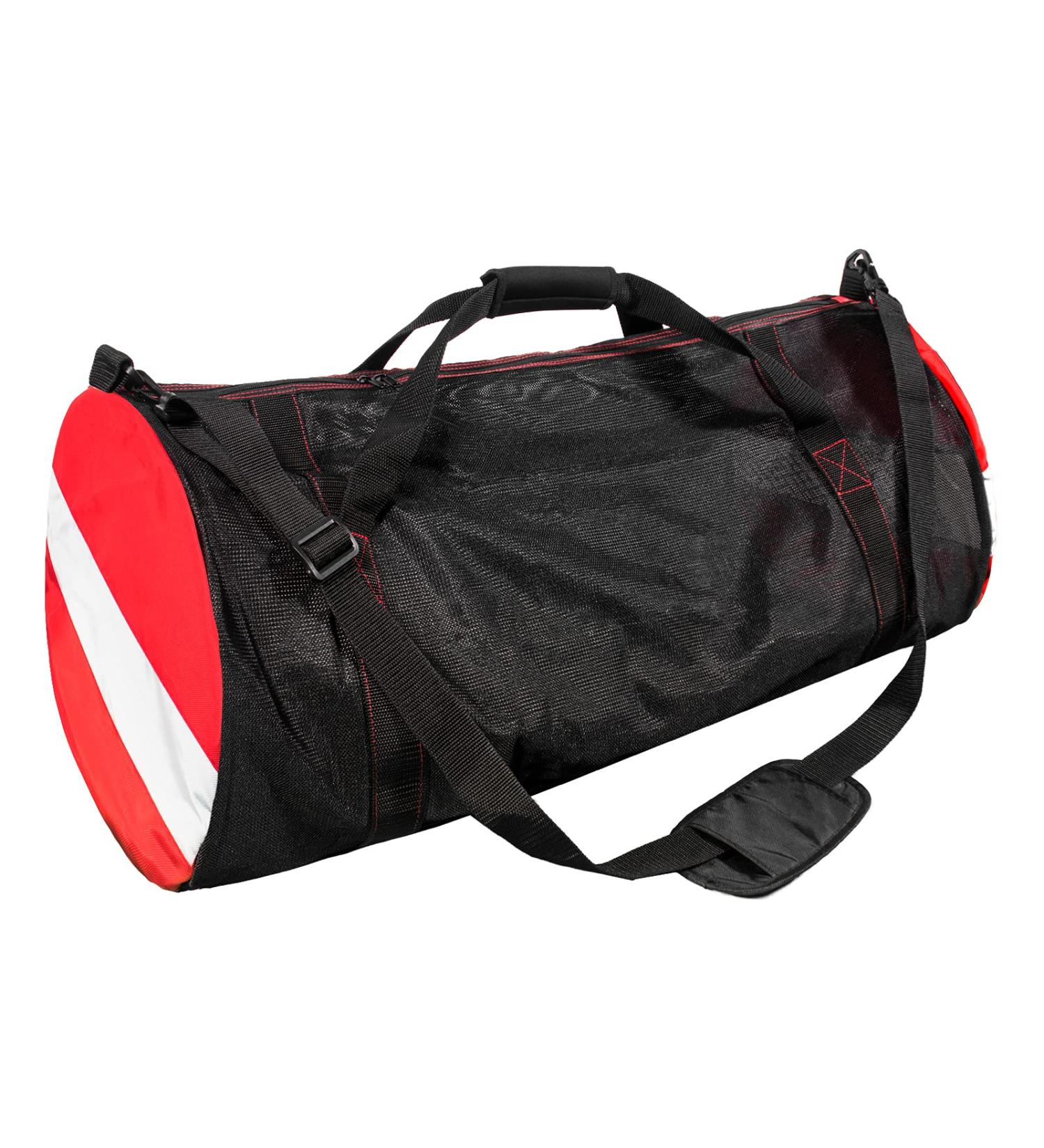 Sports Duffle Bag  Extra Large Mesh Dive Beach Bags and Totes with Shoulder Strap for Scuba Diving and Snorkeling Gear & Equipment  Wet Swimming  Travel  and Gym Workout Large-Red - Buy Online on GoSupps.com