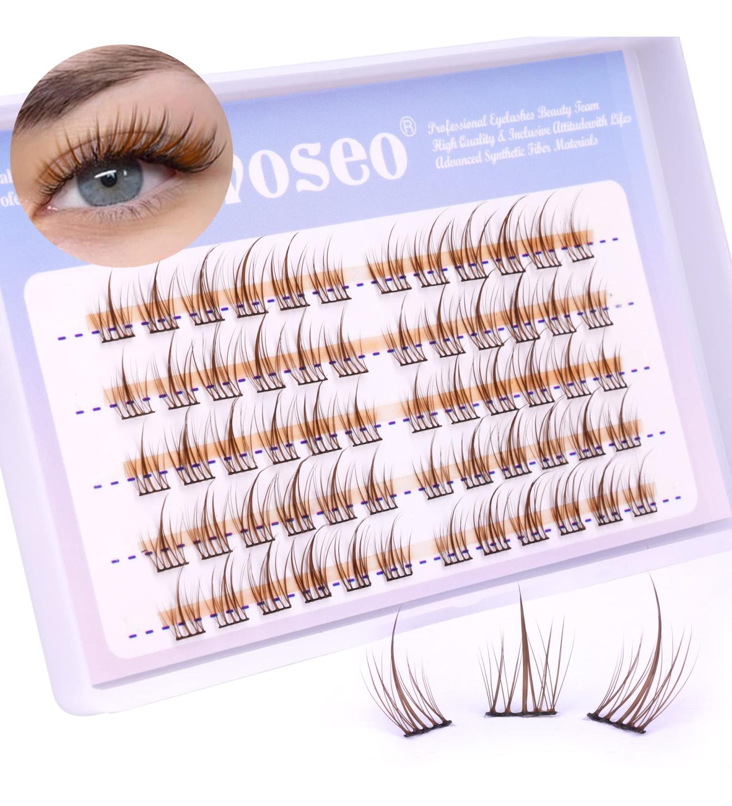 Brown Lash Clusters - Natural Wispy Extensions 8-12MM | DIY Eyelash for Beginners - Buy Online on GoSupps.com