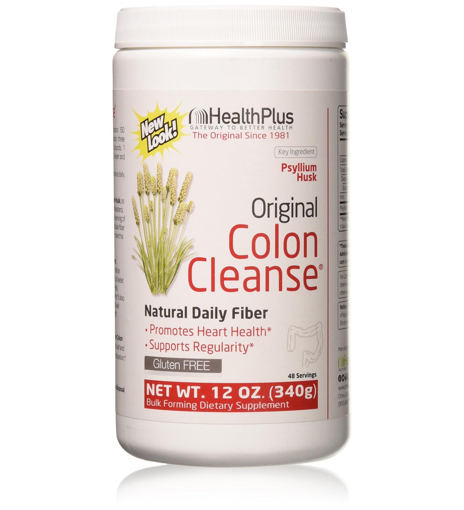 Psyllium Colon Cleanse 12 OZ - Natural Fiber Supplement (Pack of 1) - Buy Online on GoSupps.com