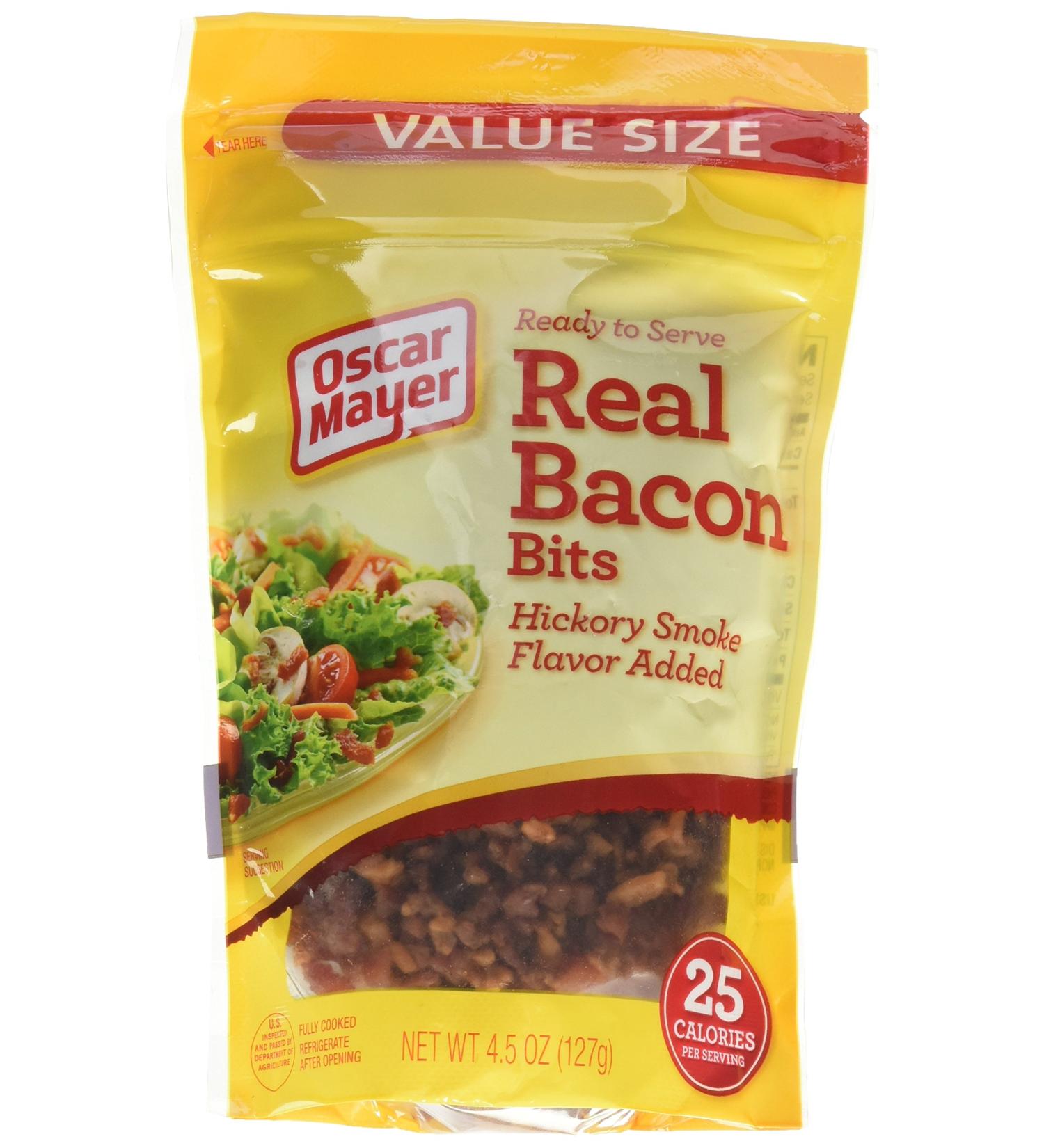 Premium Real Bacon Bits - 4.5 Oz Pouch | Top Quality Ingredients - Buy Online on GoSupps.com