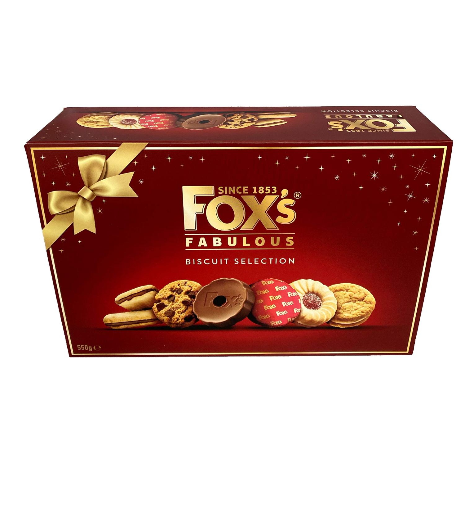 Fox's Foxs Fabulously Biscuit Selection Assortment of 9 Varieties of Biscuits: Chunky Cookies (Milk/Dark Chocolate) | Orange Sundae | Milk Chocolate Rounds | Viennese Fingers | Jam Creams | Golden/Buttercream and Crunch