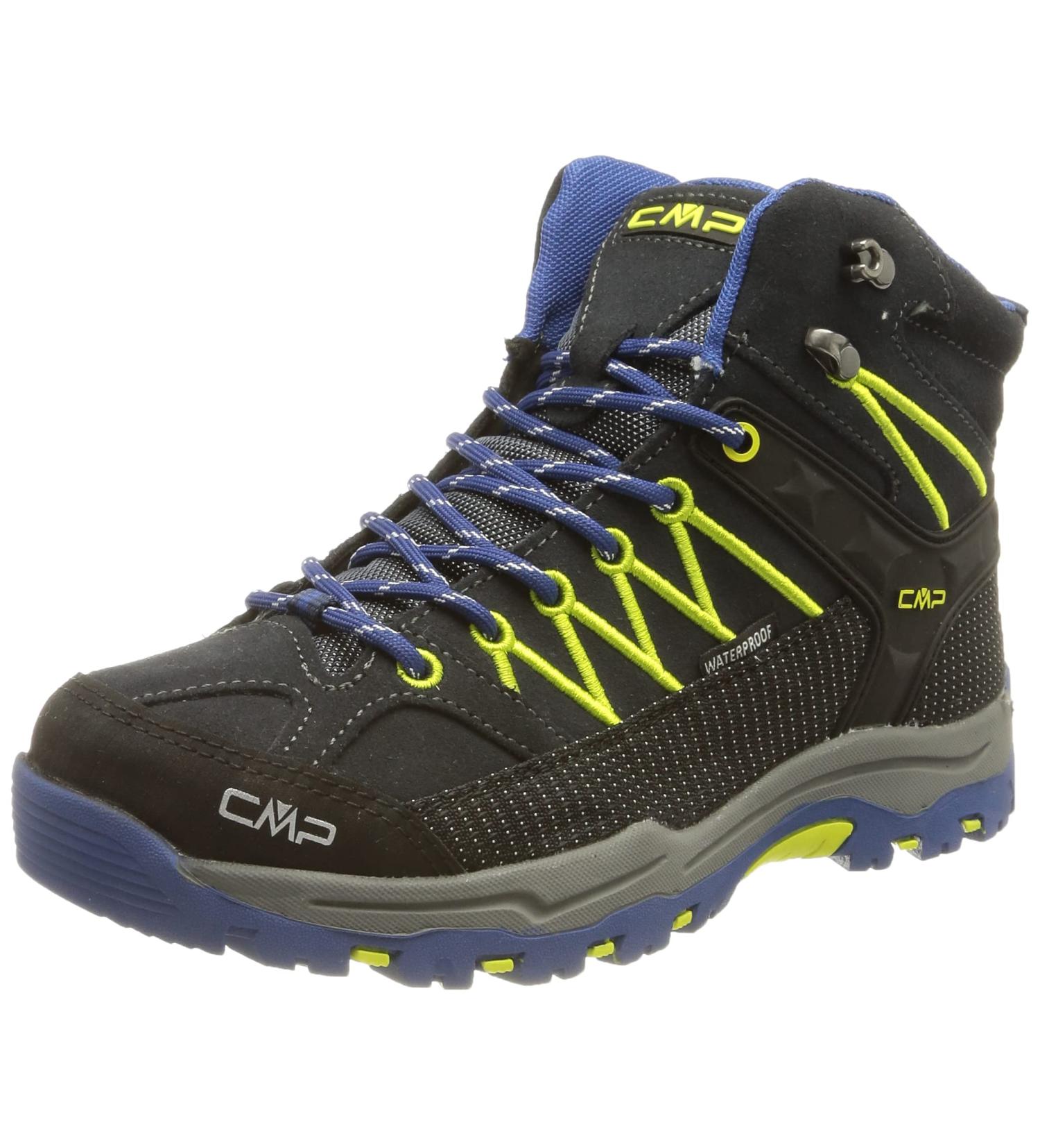 CMP Unisex Children's Rigel Mid Trekking Shoes WP - Blue Electric Size 39 EU | Best Hiking Shoes for Kids - Buy Online on GoSupps.com