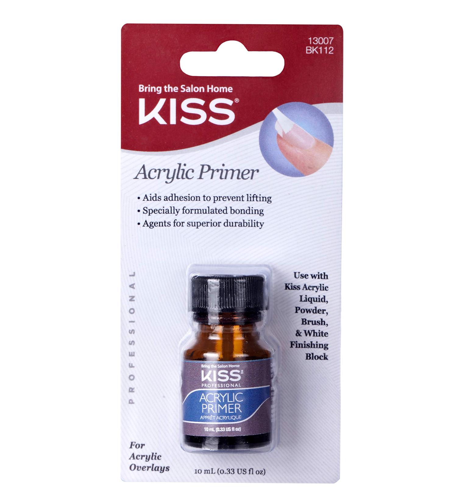 Kiss Acrylic Primer 0.33 Ounce (10ml) BK112 (1 PACK)