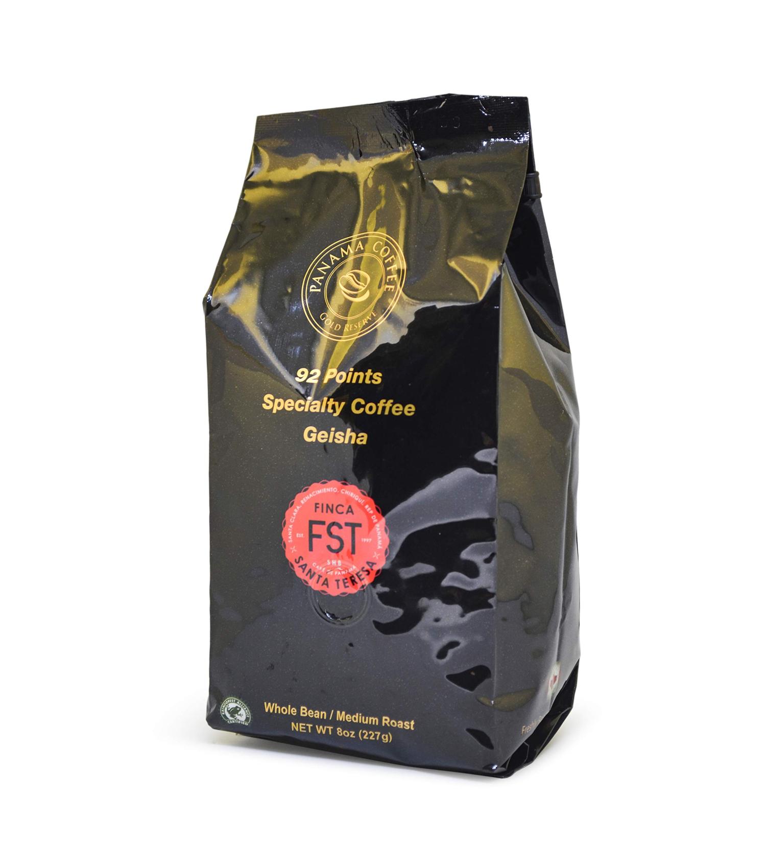 8oz 227g Panama FST Organic Geisha Coffee Whole Beans - Buy Online on GoSupps.com