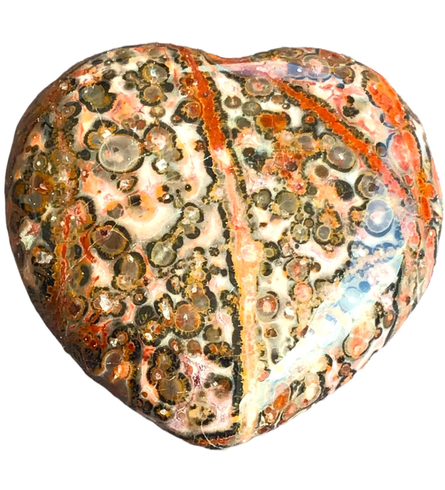Steinfixx Large Gem Heart | Healing Stone | Chakra Stone | Massage Stone | Perfect Gift - Leopard Jaspis - Buy Online on GoSupps.com