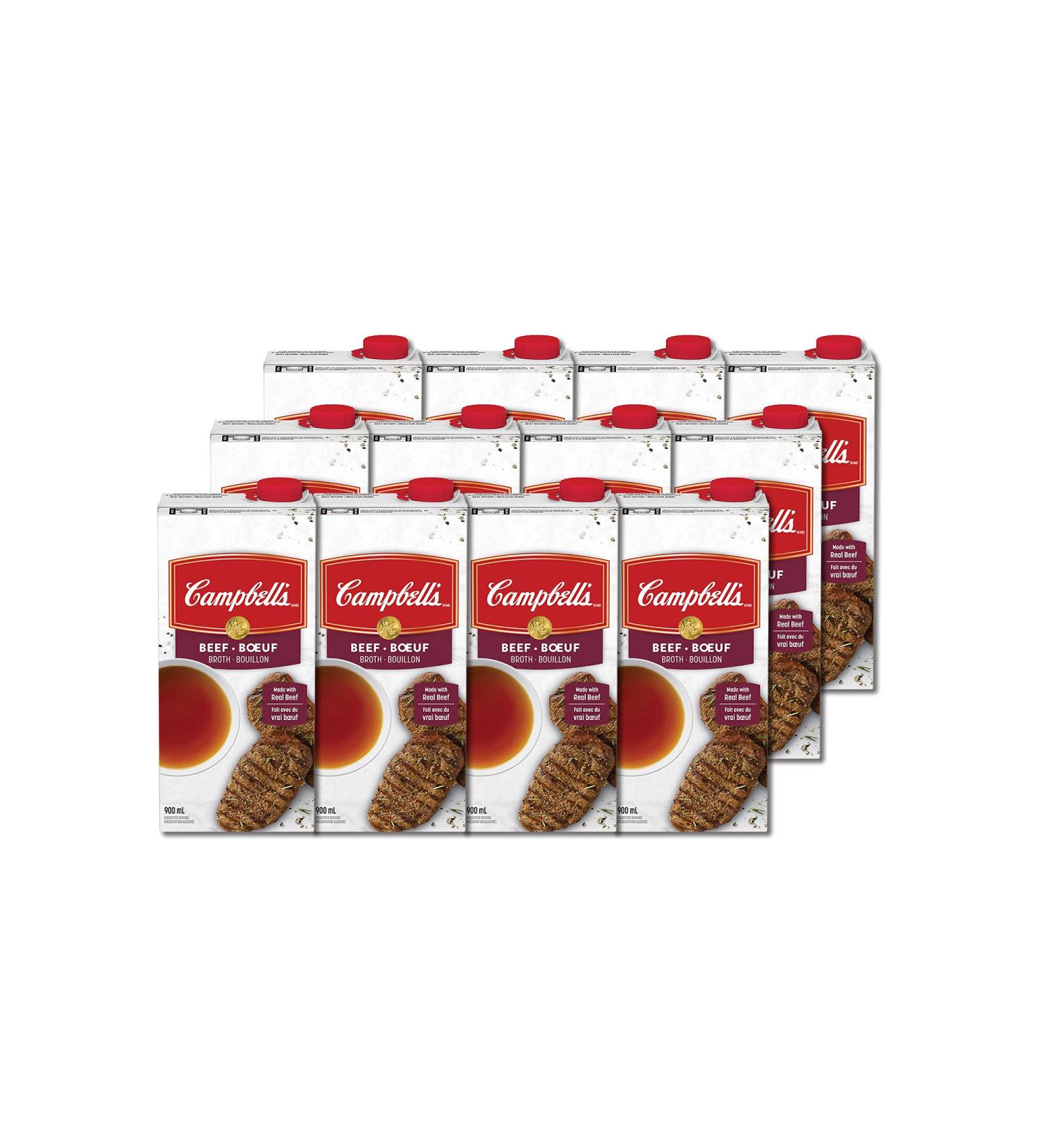 Campbell's Beef Broth 900 mL (Pack of 12) 1 count (Pack of 12) - Buy Online on GoSupps.com