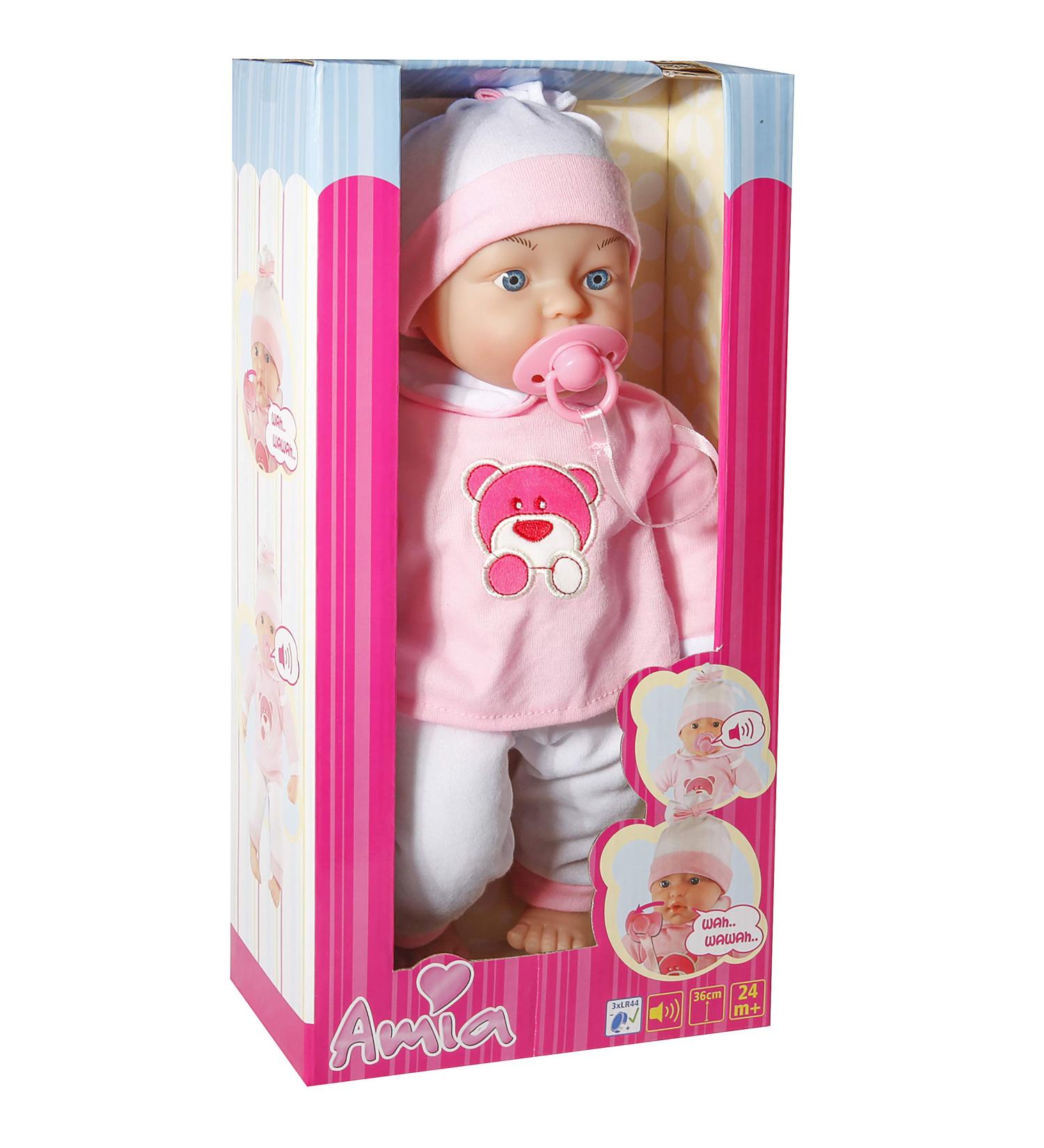 Amia Weinbaby with pacifier 36 cm