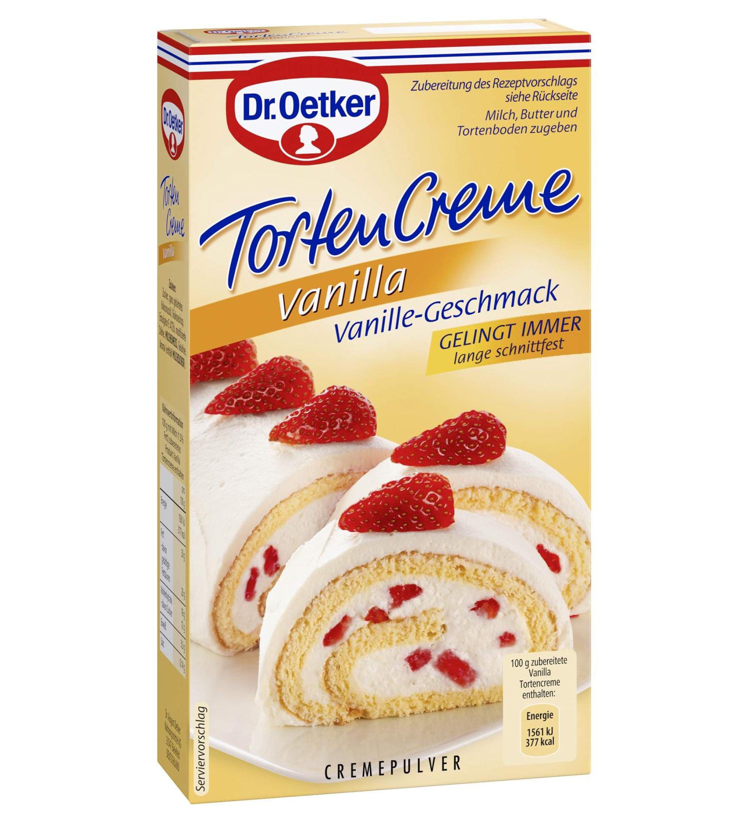 Buy Dr. Oetker Vanilla Cake Cream 140g - International Shipping Available | Premium Baking Ingredients - Buy Online on GoSupps.com