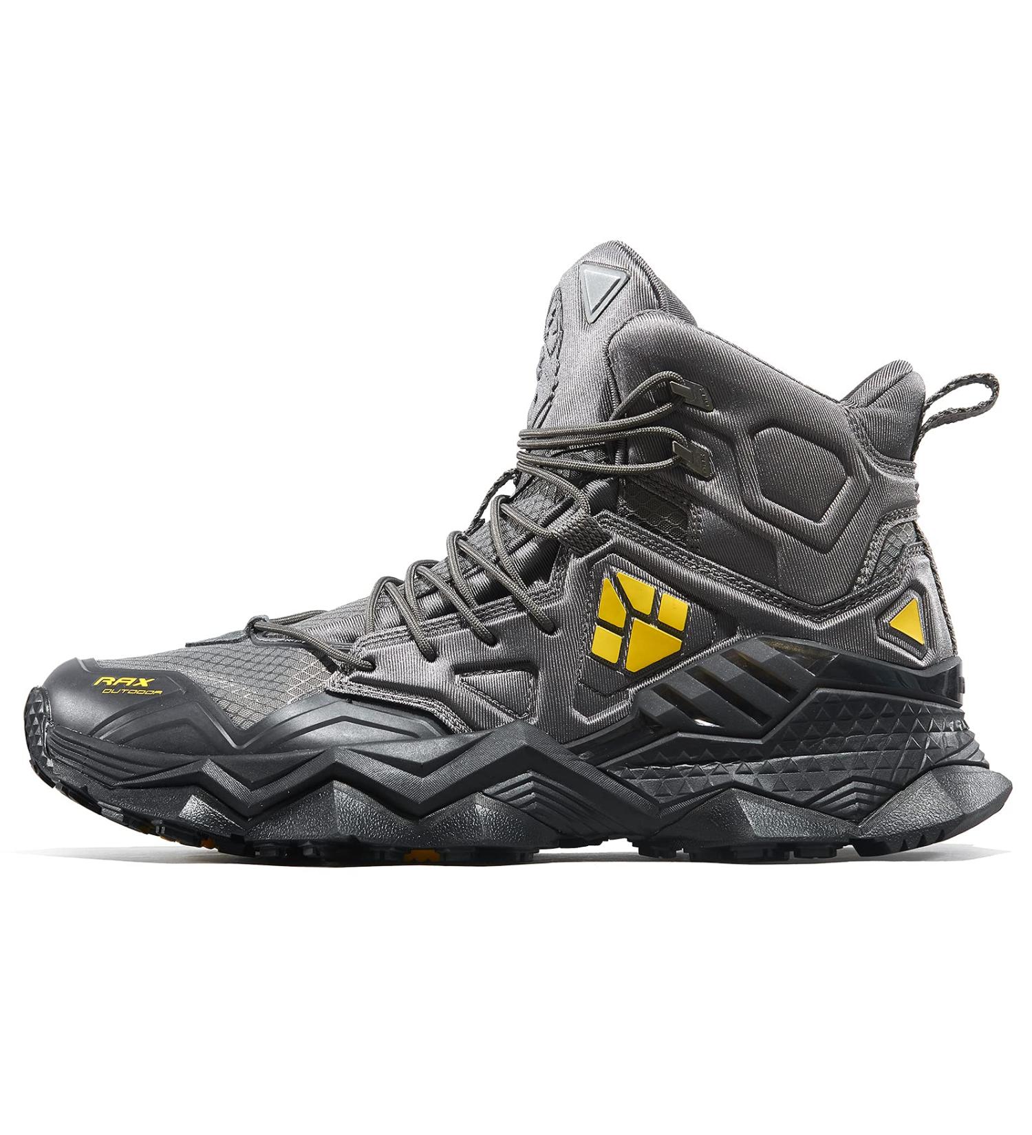 RAX Full Palm Rubber Sole Waterproof Lightweight Mountaineering Travel Hiking Shoes 11 Silver Iron - Best for Outdoor Adventures - Buy Online on GoSupps.com