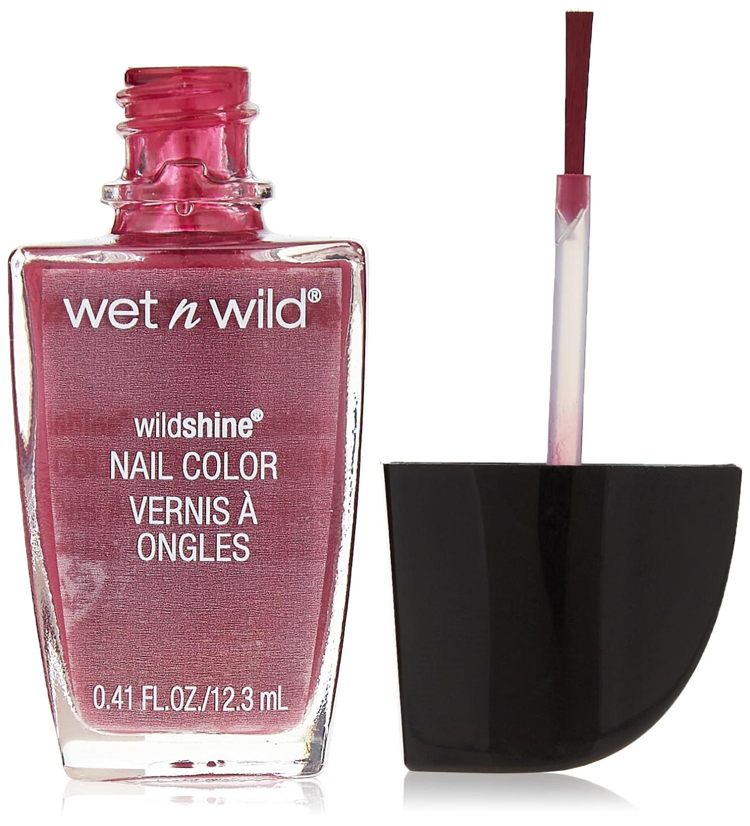 Wet 'n' Wild Wild Shine Nail Color Grape Minds Think Alike - No Formaldehyde, Toluene, Phthalates - Long-Lasting & Quick-Drying Formula - Buy Online on GoSupps.com