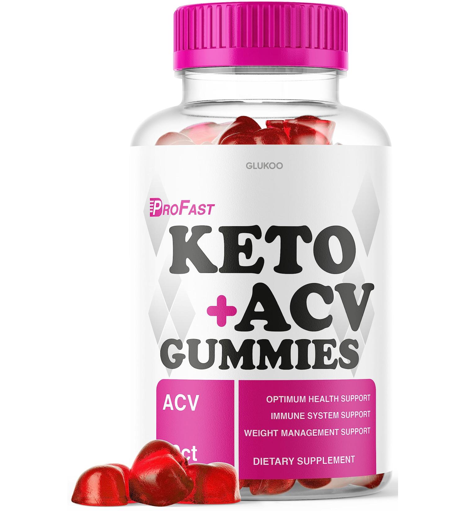 Pro Fast Keto Gummies with Apple Cider Vinegar - Weight Loss Aid - 60 Gummies - Buy Online on GoSupps.com