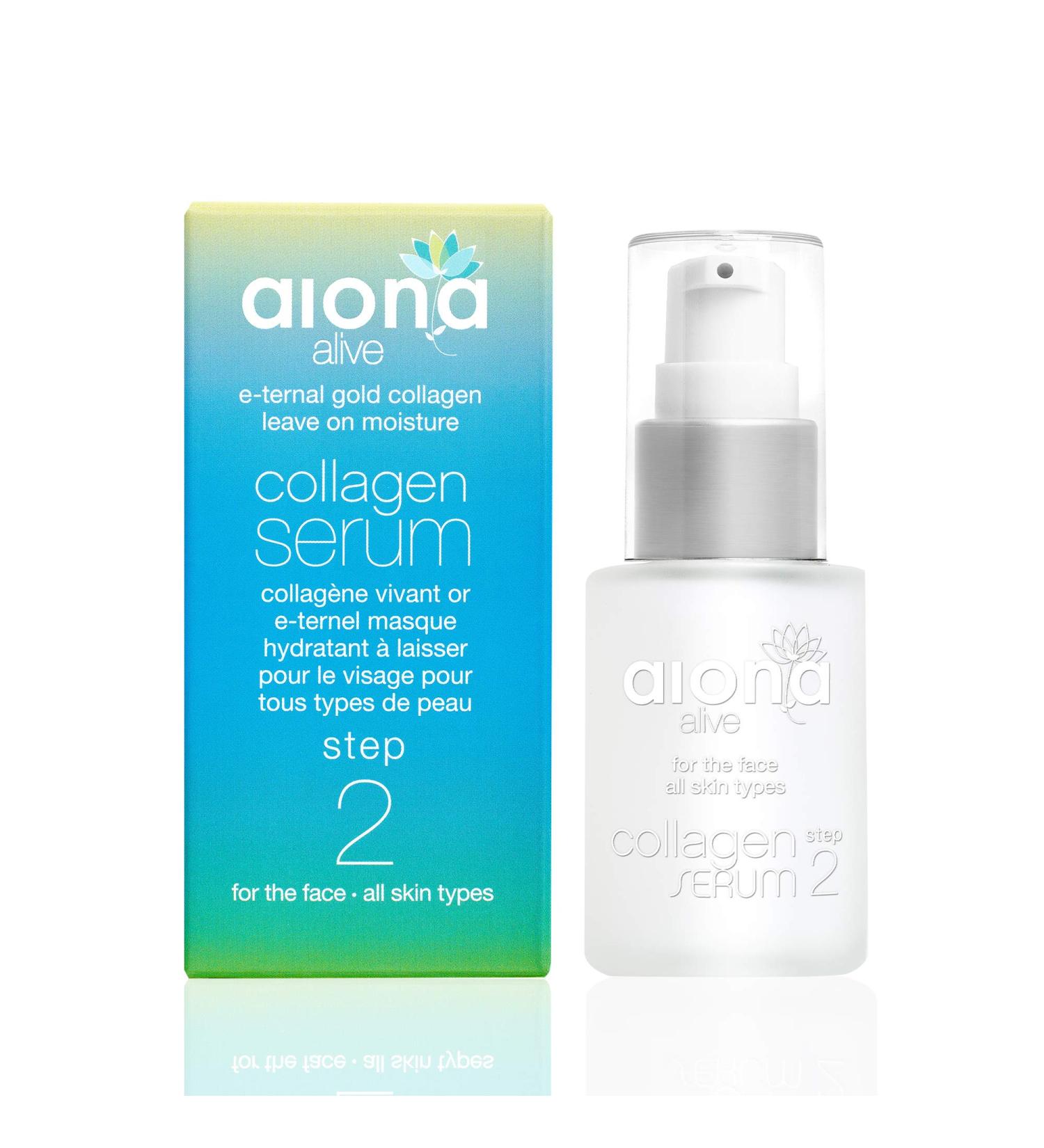 E-ternal Collagen Serum for Face - All Skin Types | Amino Acid Proline Leave-On Moisturizer 30mL - Aiona Alive - Buy Online on GoSupps.com