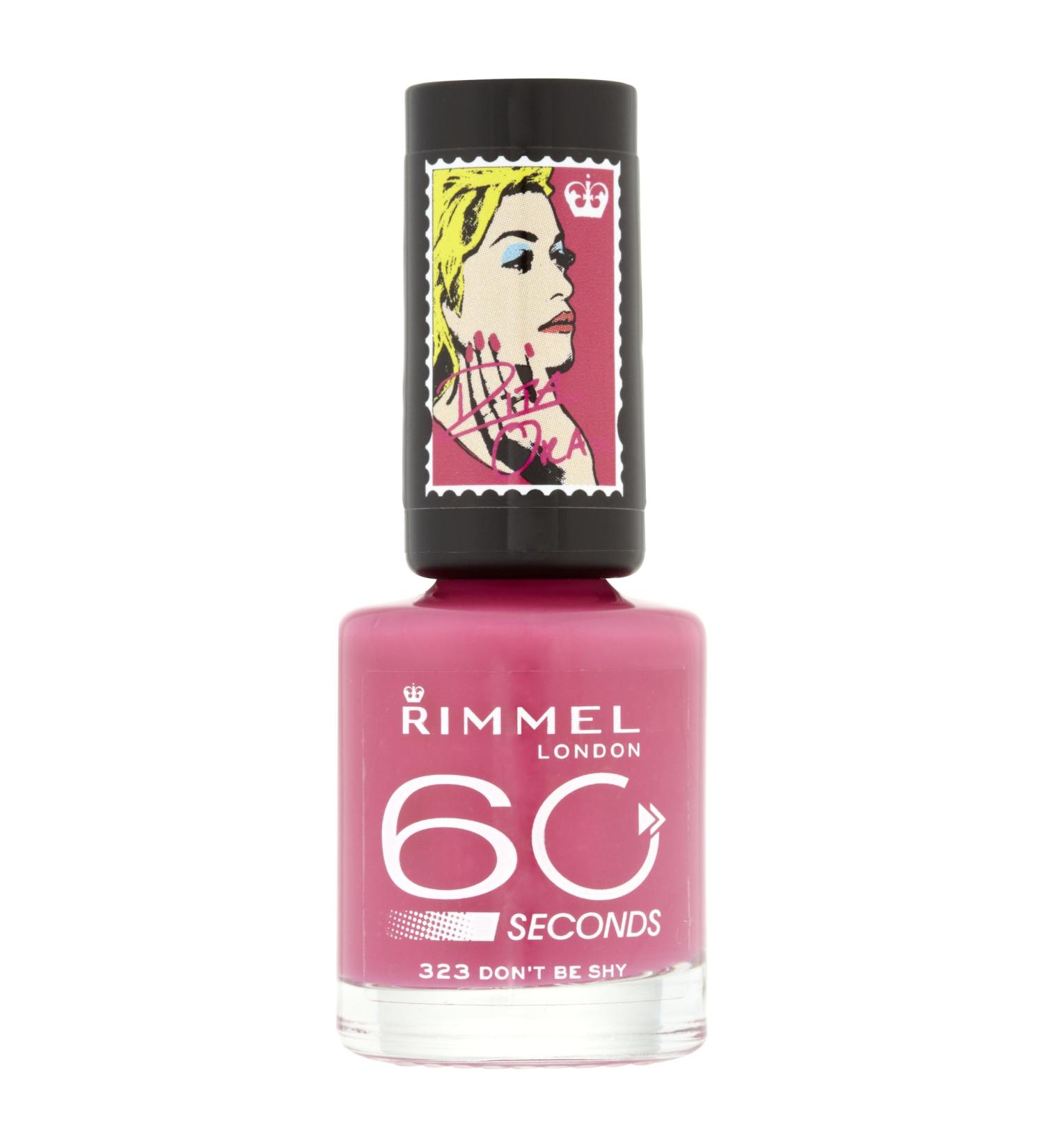 Rimmel London 60 Seconds Nail Polish by Rita Ora Don't be Shy Don't be Shy 8 ml (Pack of 1)