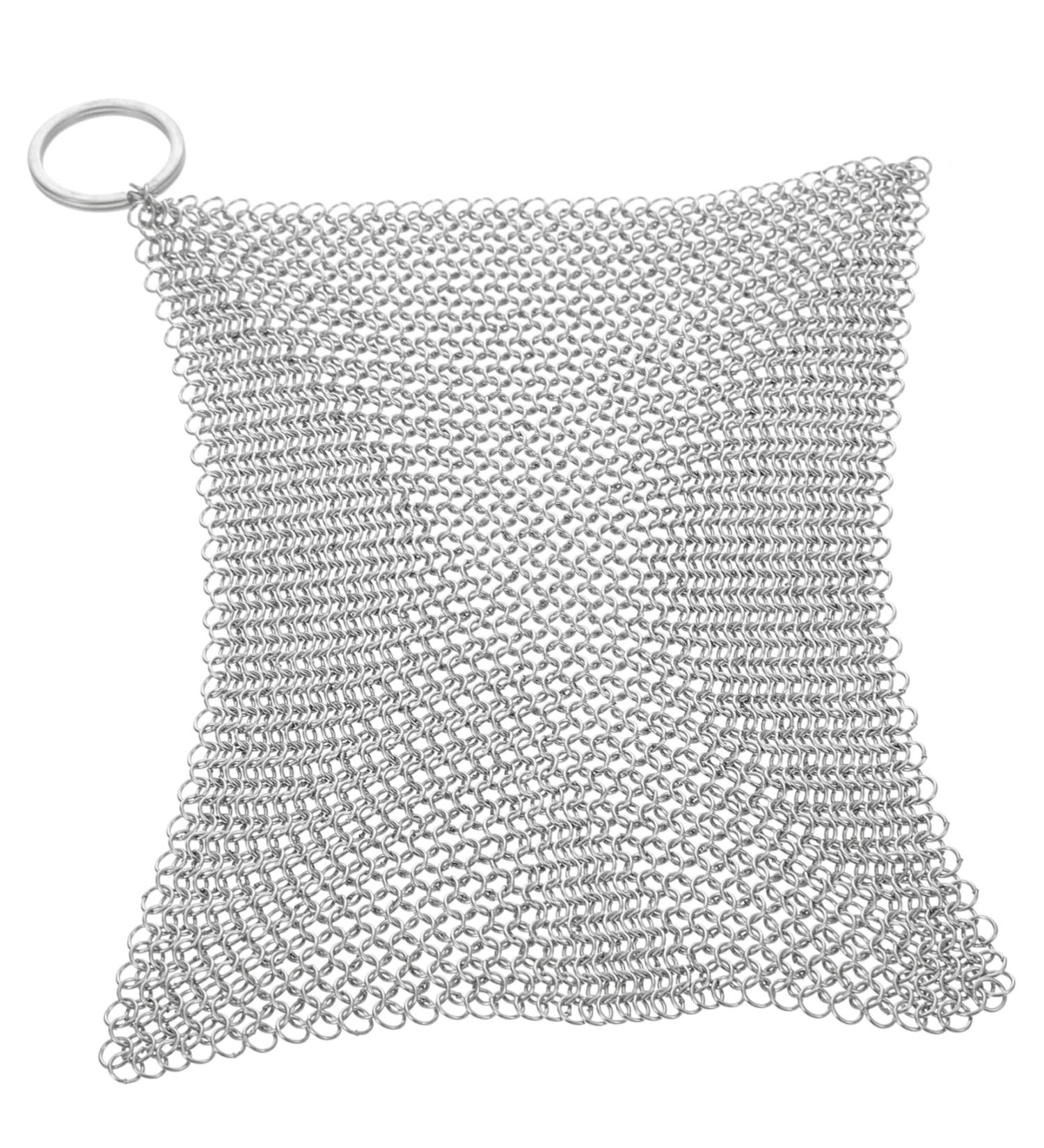 Wire Mesh Cast Iron Skillet Cleaner Scrubber BBQ Grills Easy Rinsing Cleaning Tools Cast Iron Dish Cleaning Brush Dish Scouring Pad Cleaning Sponge Stainless Steel Car Wash Scraper1084 - Buy Online on GoSupps.com