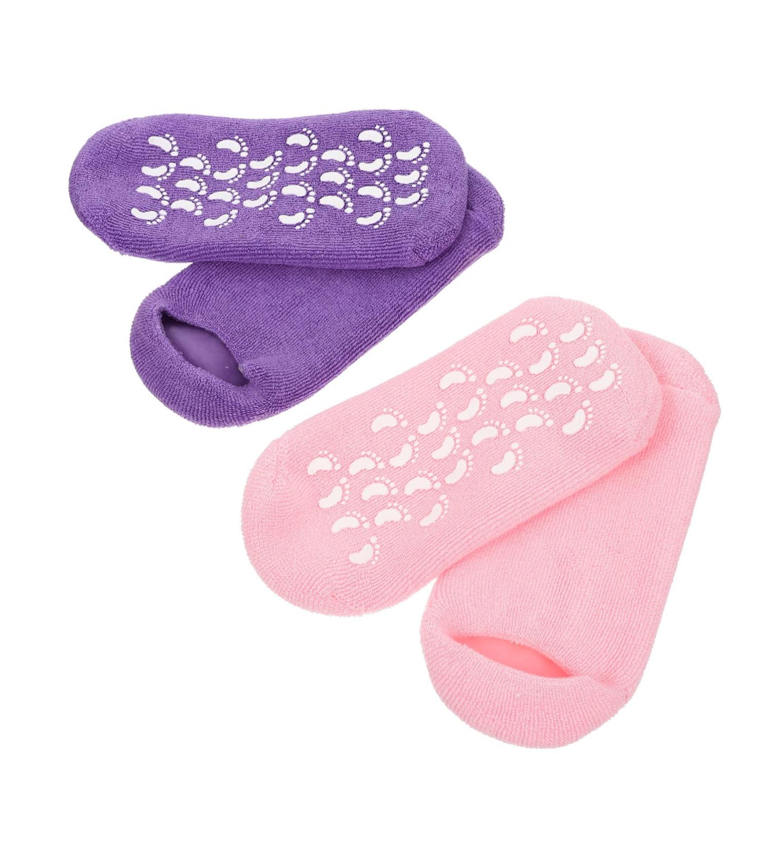 FRCOLOR 2 Pairs Gel Socks Heel Softening Socks Household Foot Care Products Dry Feet Socks Moisturizing Heel Sleeves Heel Socks for Dry Cracked Feet Vegetable Gel Miss Commodity Spa - Buy Online on GoSupps.com