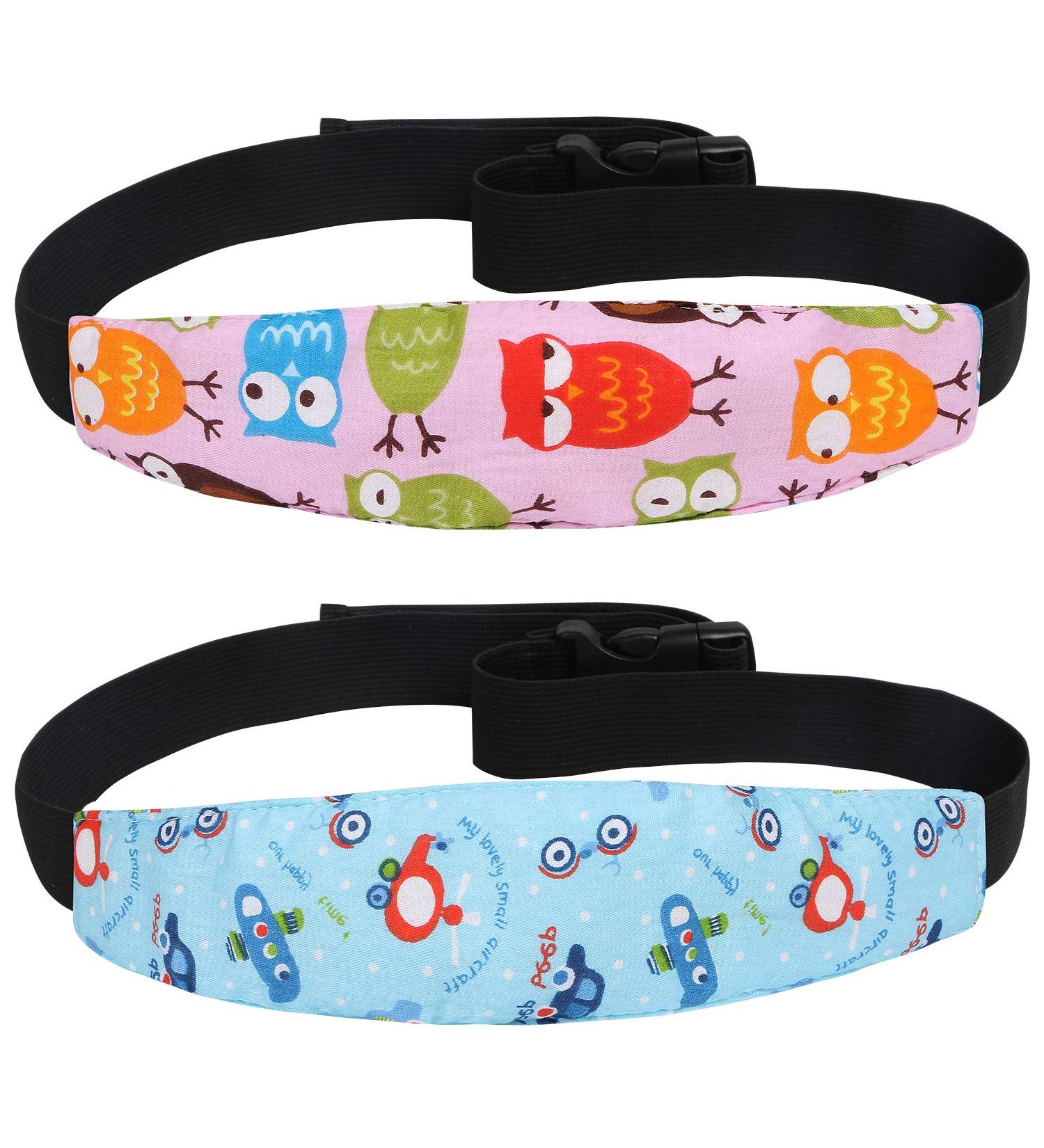 Buy URAQT 2 Pcs Adjustable Playpens Sleep Positioner & Stroller Pram Child Seat Fastening Strap Head Holder - International Shipping Available - Buy Online on GoSupps.com