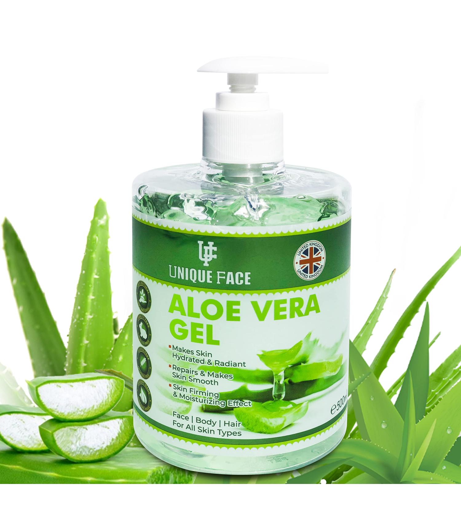 FRO Pure Aloe Vera Gel 100% Natural & Organic | Soothing & Hydrating | No Sticky Residue | 500ml Pack (1) | Gluten-Free, Cruelty-Free - Buy Online on GoSupps.com